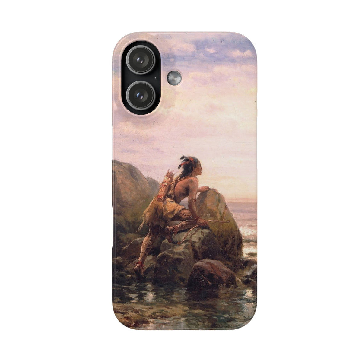 Henrik Hudson entering New York Harbor by Edward Moran - iPhone Slim Case