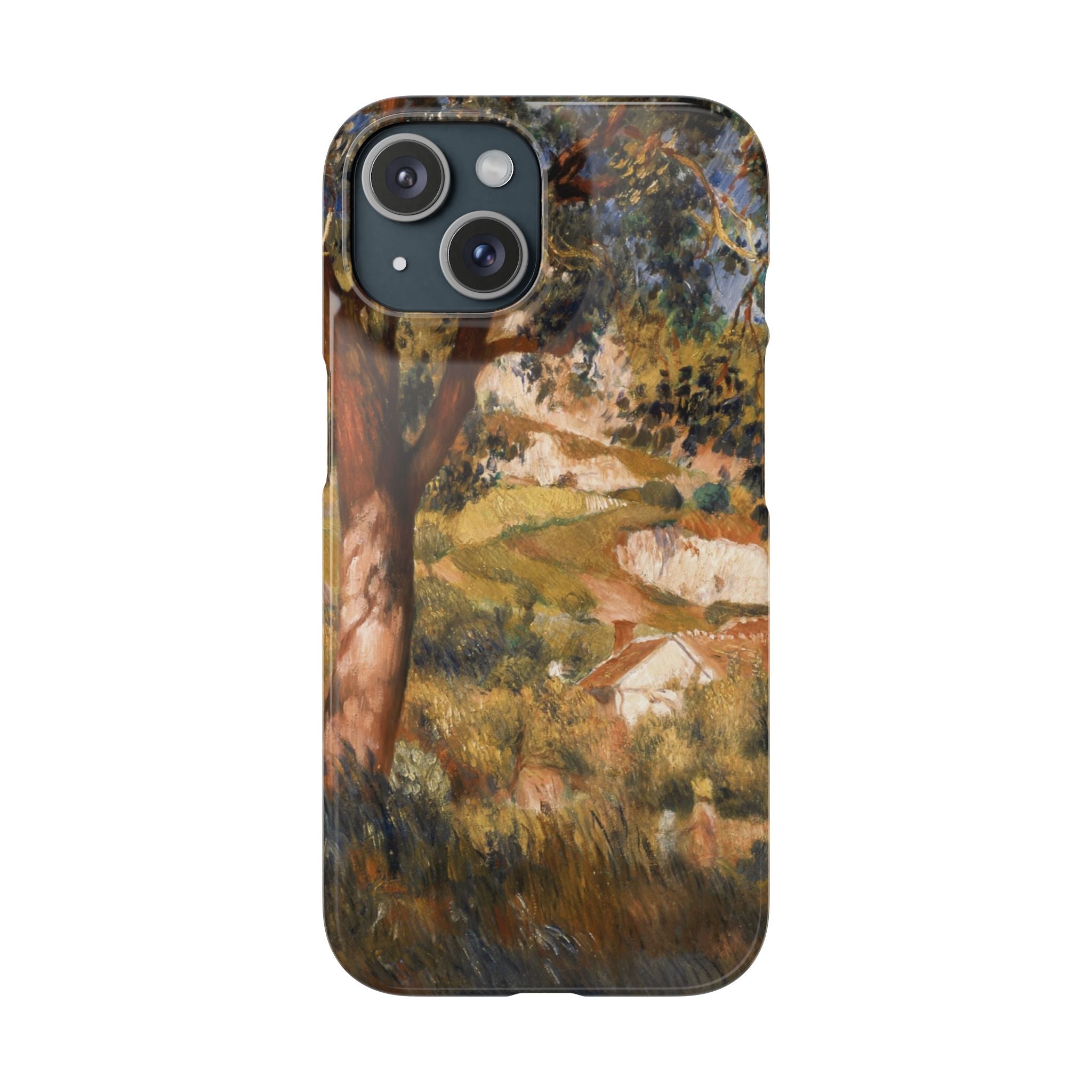 Paysage a La Roche Guyon by Pierre Auguste Renoir - iPhone Slim Case