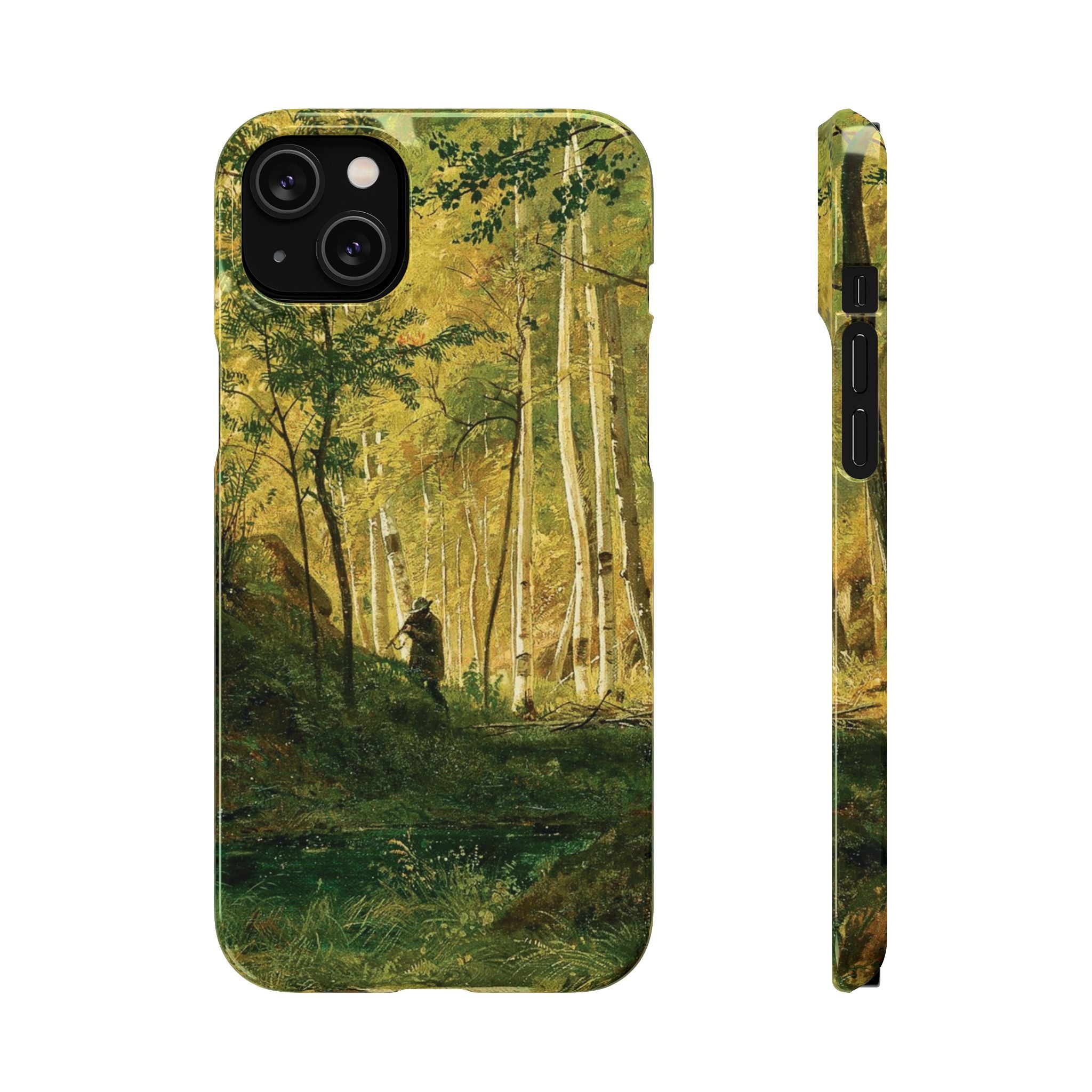 Landscape with a Hunter Valaam Island by Ivan Ivanovich Shishkin - iPhone Slim Case