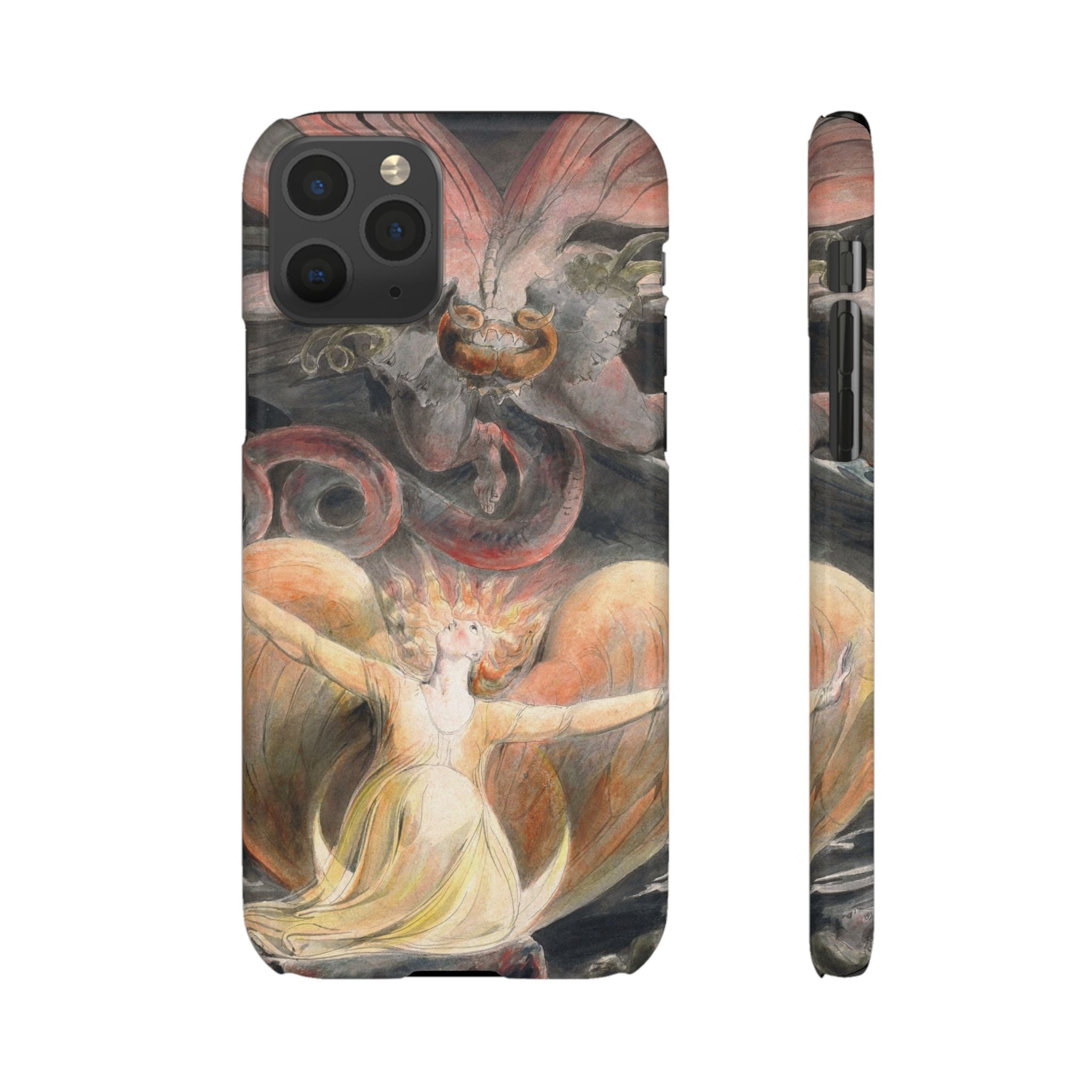 The Great Red Dragon and the Woman Clothed with the Sun by William Blake - iPhone Slim Case