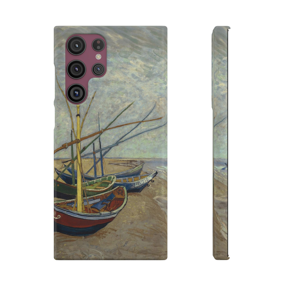 Fishing Boats on the Beach by Vincent van Gogh - Samsung Slim Case