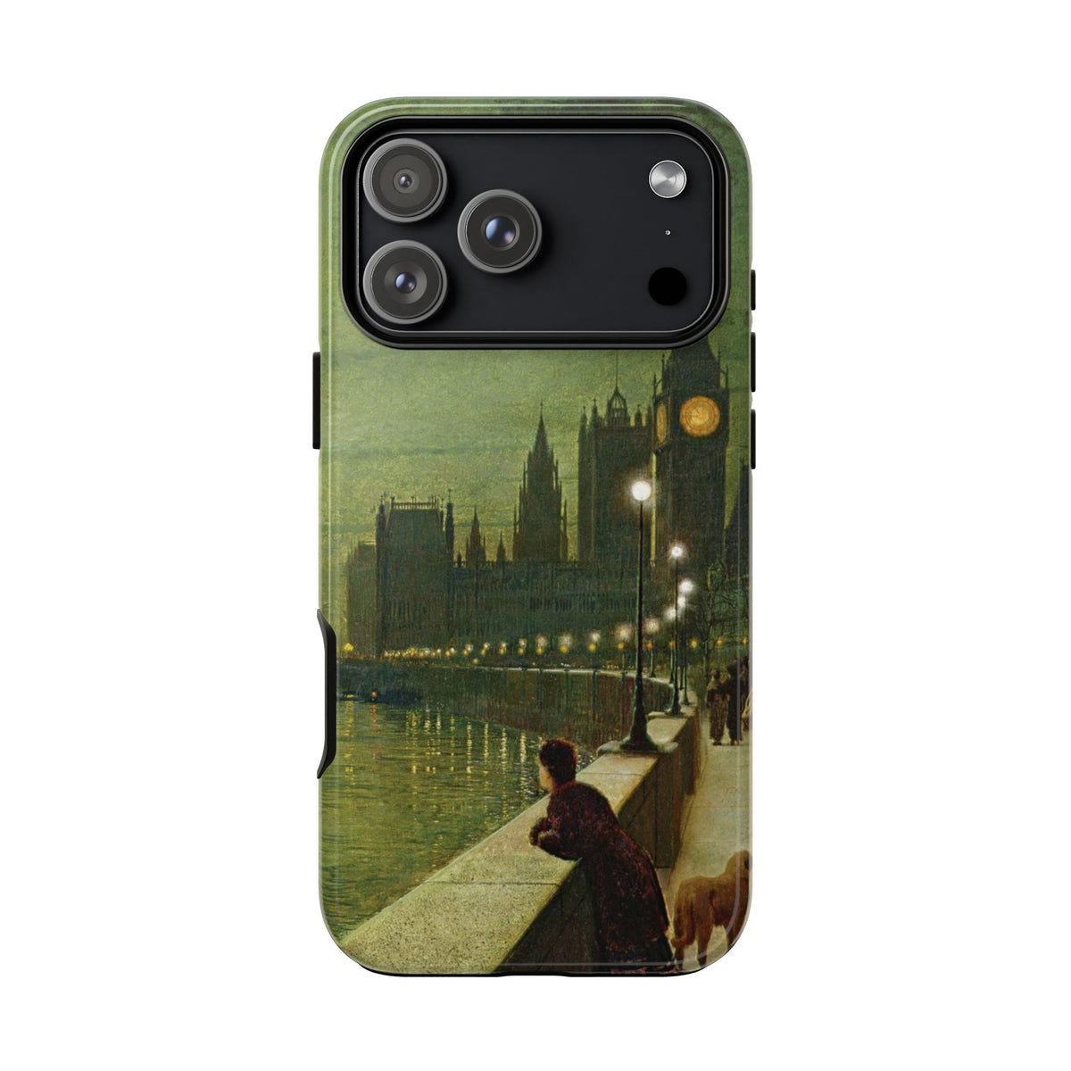 Reflections on the Thames by John Atkinson Grimshaw - iPhone Tough Case