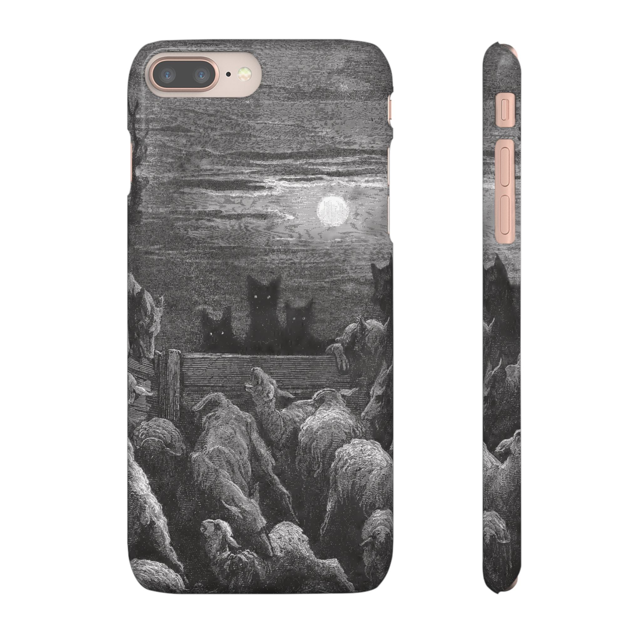 The Wolves and The Sheep by Gustave Dore - iPhone Slim Case