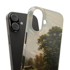 Swiss Landscape by Ivan Ivanovich Shishkin - iPhone Slim Case