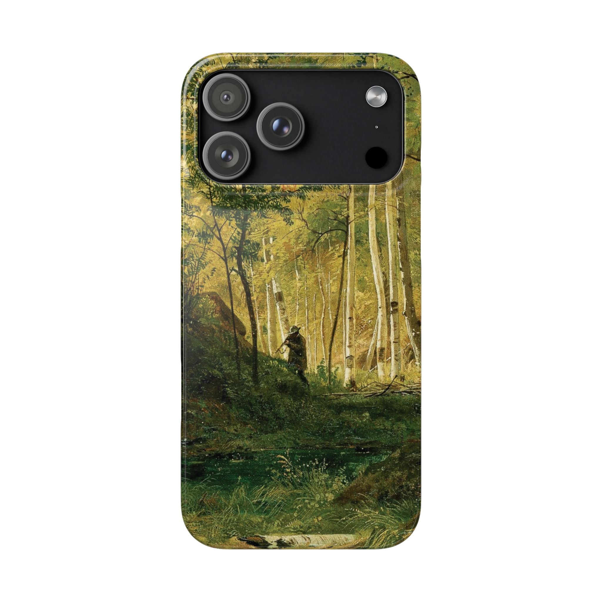 Landscape with a Hunter Valaam Island by Ivan Ivanovich Shishkin - iPhone Slim Case