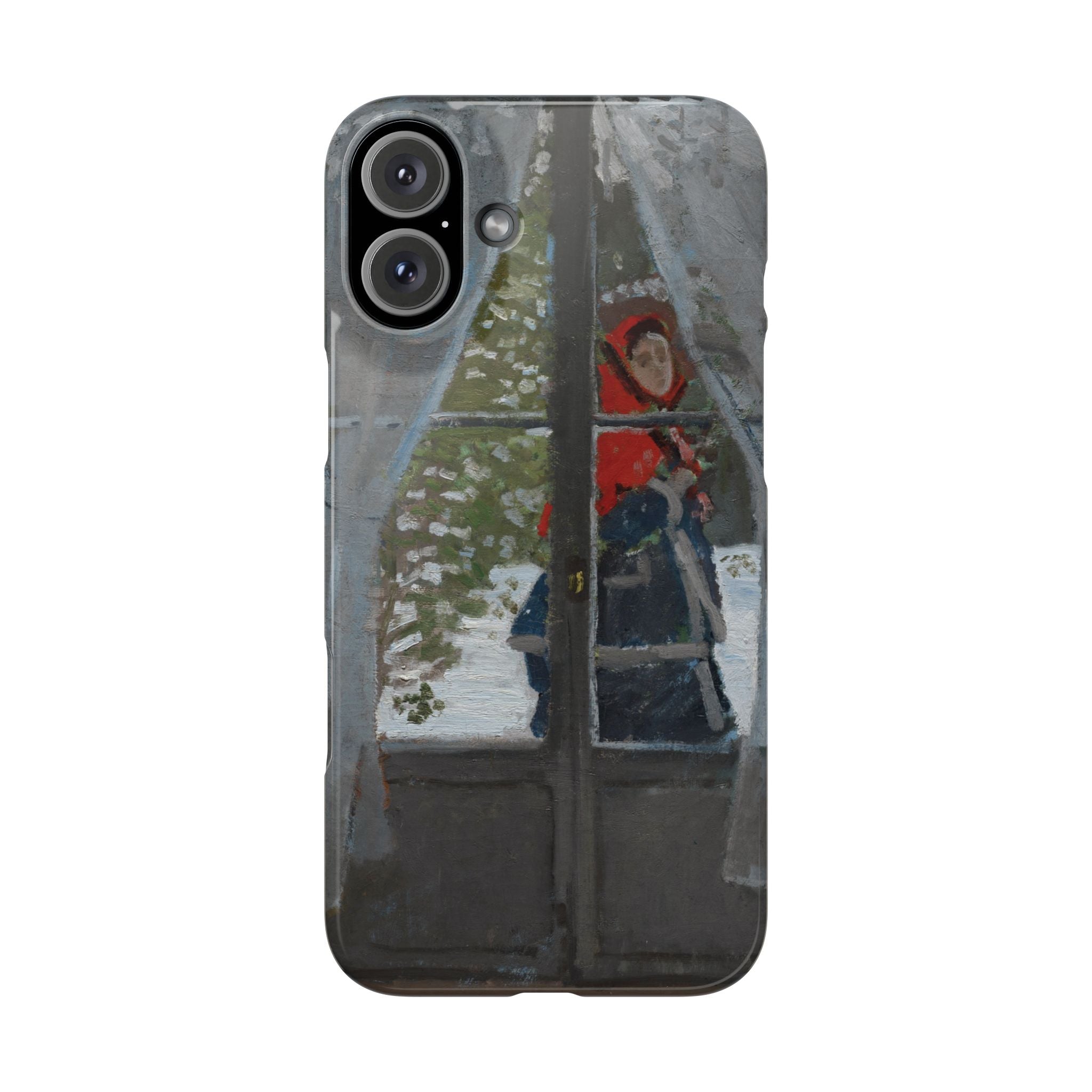 Le mouchoir rouge by Claude Monet - iPhone Slim Case