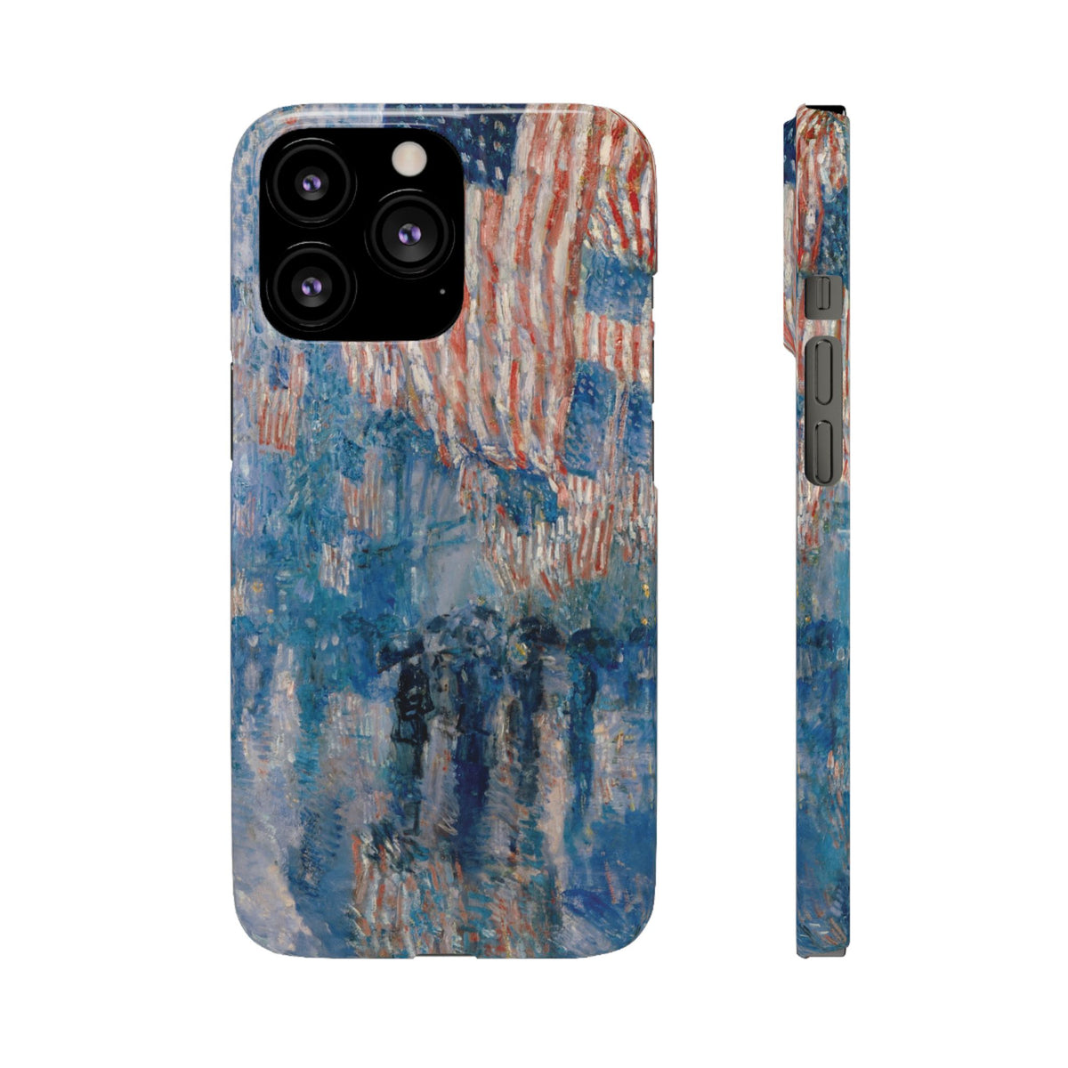 The Avenue in the Rain by Childe Hassam - iPhone Slim Case