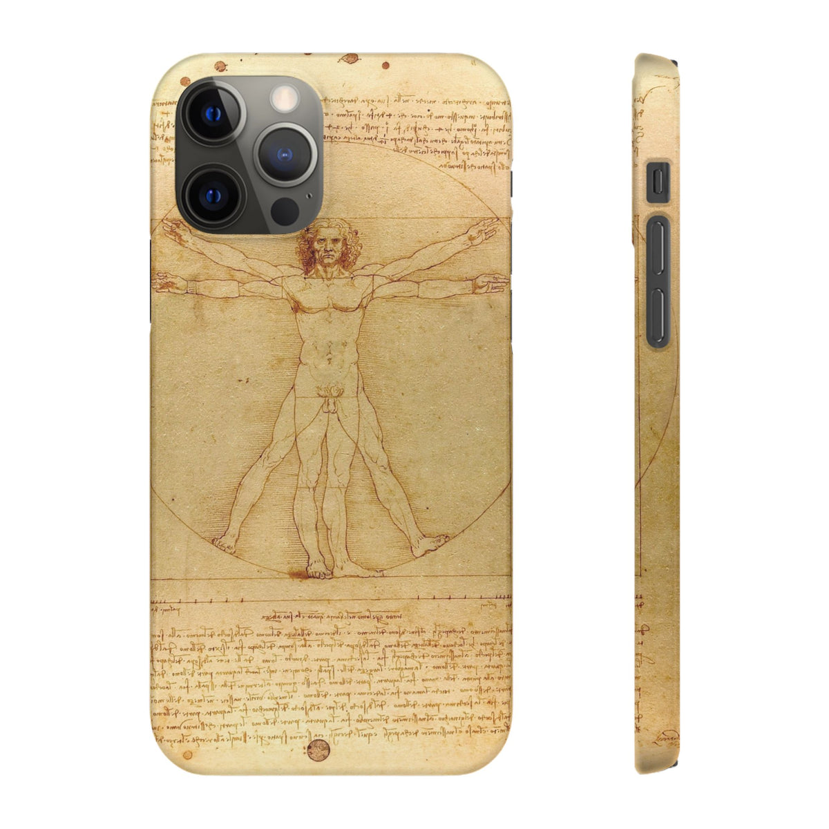 The Vitruvian Man by Leonardo da Vinci - iPhone Slim Case