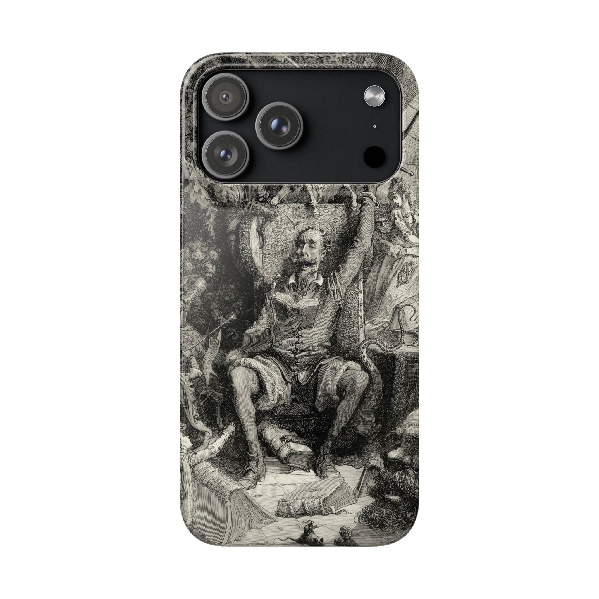 Don Quixote and His Visions by Gustave Doré - iPhone Slim Case