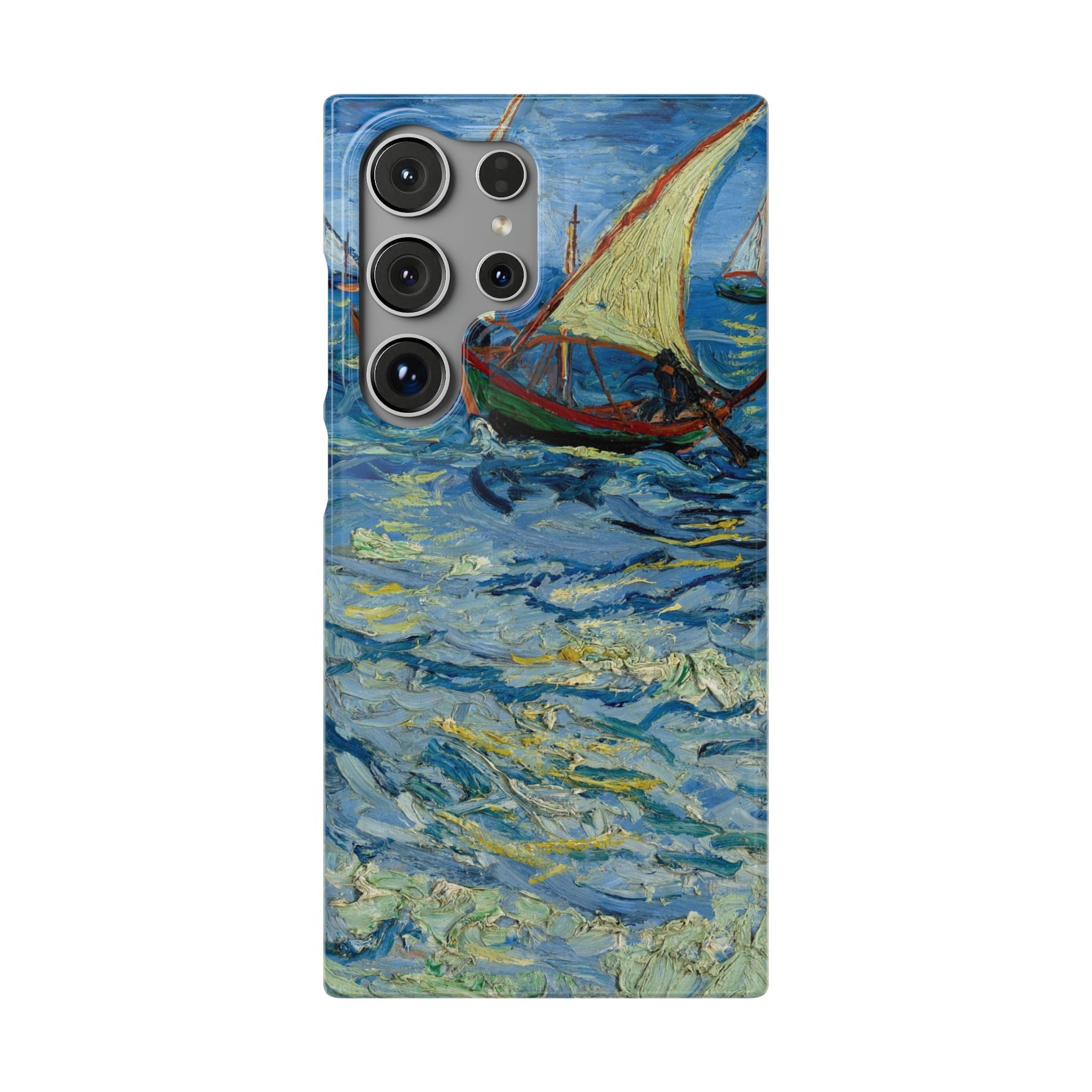Fishing Boats at Sea by Vincent van Gogh - Samsung Slim Case