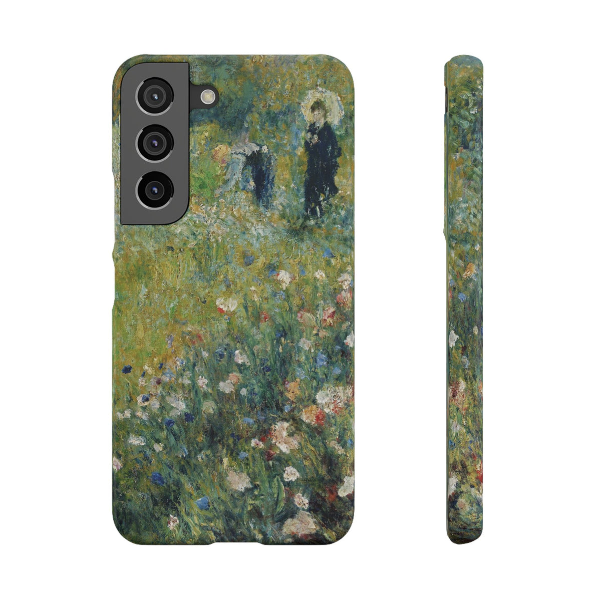 Woman with a Parasol in a Garden by Pierre Auguste Renoir - Samsung Slim Case