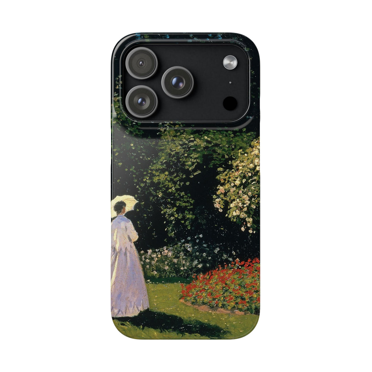 Woman in the Garden by Claude Monet - iPhone Slim Case