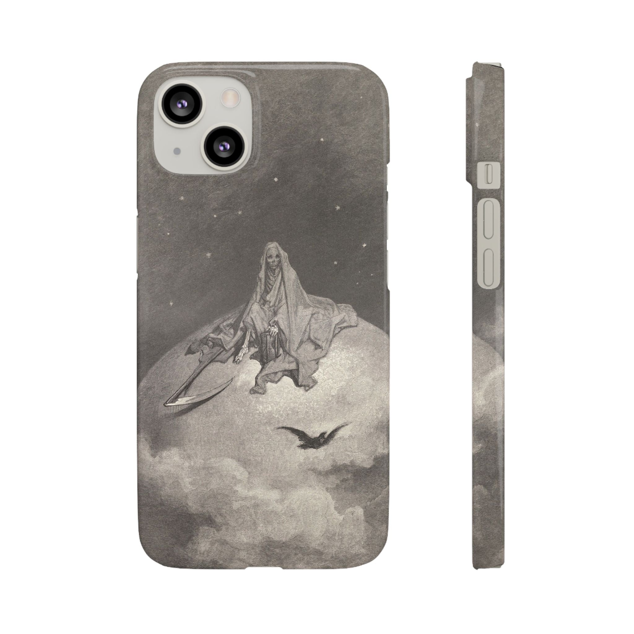 Doubting, dreaming dreams no mortal ever dared to dream before by Gustave Doré - iPhone Slim Case