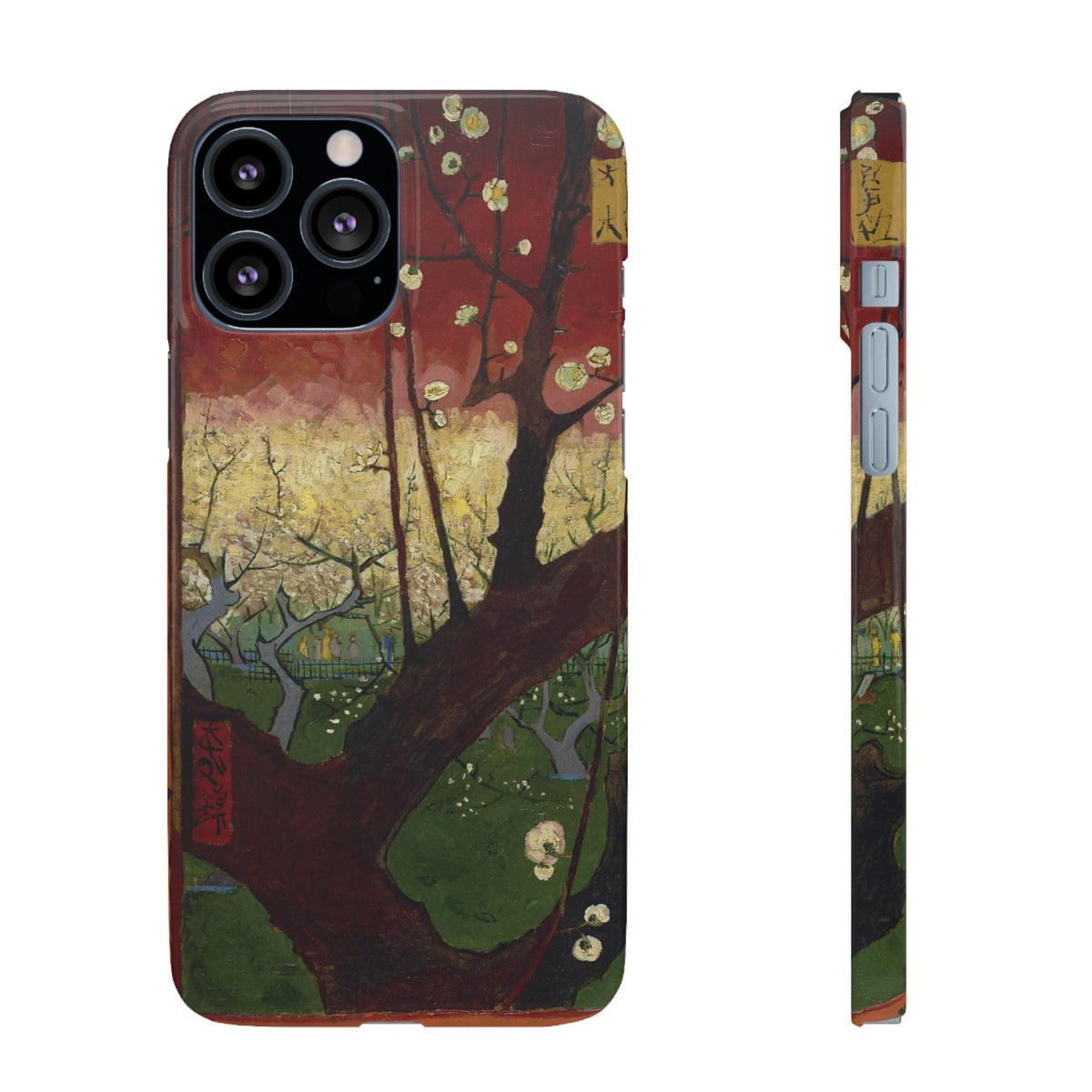 Flowering Plum Tree after Hiroshige by Vincent van Gogh - iPhone Slim Case