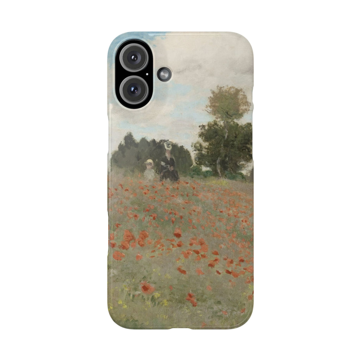 The Poppy Field by Claude Monet - iPhone Slim Case