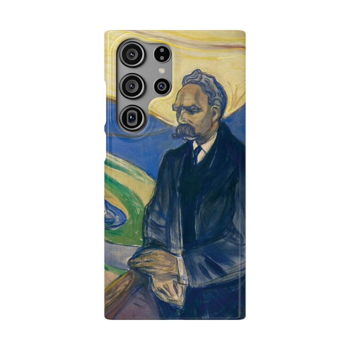 Portrait of Friedrich Nietzsche by Edvard Munch - Samsung Slim Case