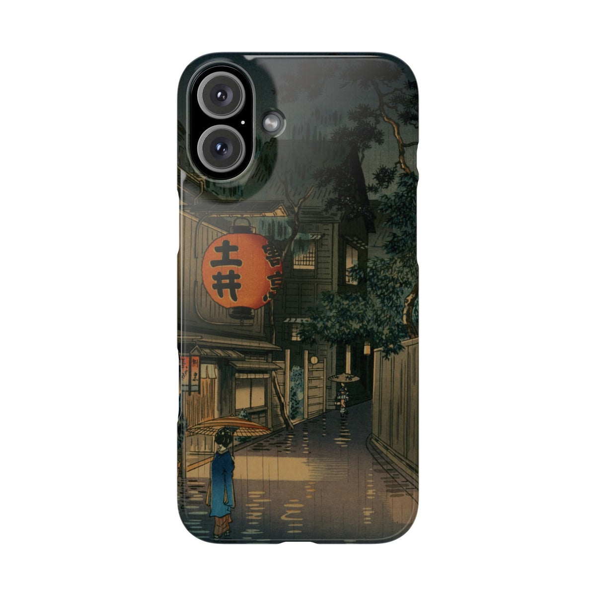 Evening at Ushigome by Tsuchiya Koitsu - iPhone Slim Case