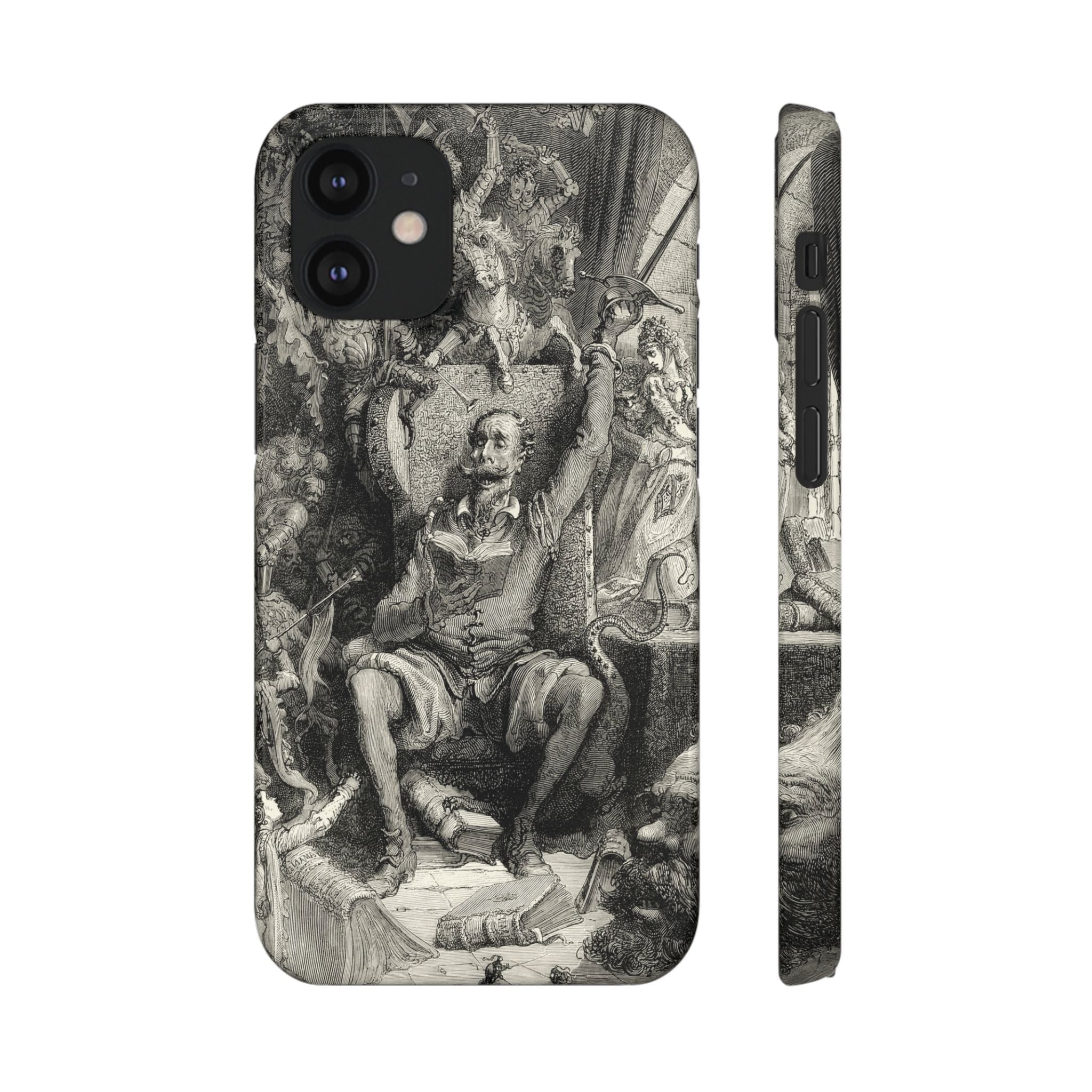 Don Quixote and His Visions by Gustave Doré - iPhone Slim Case