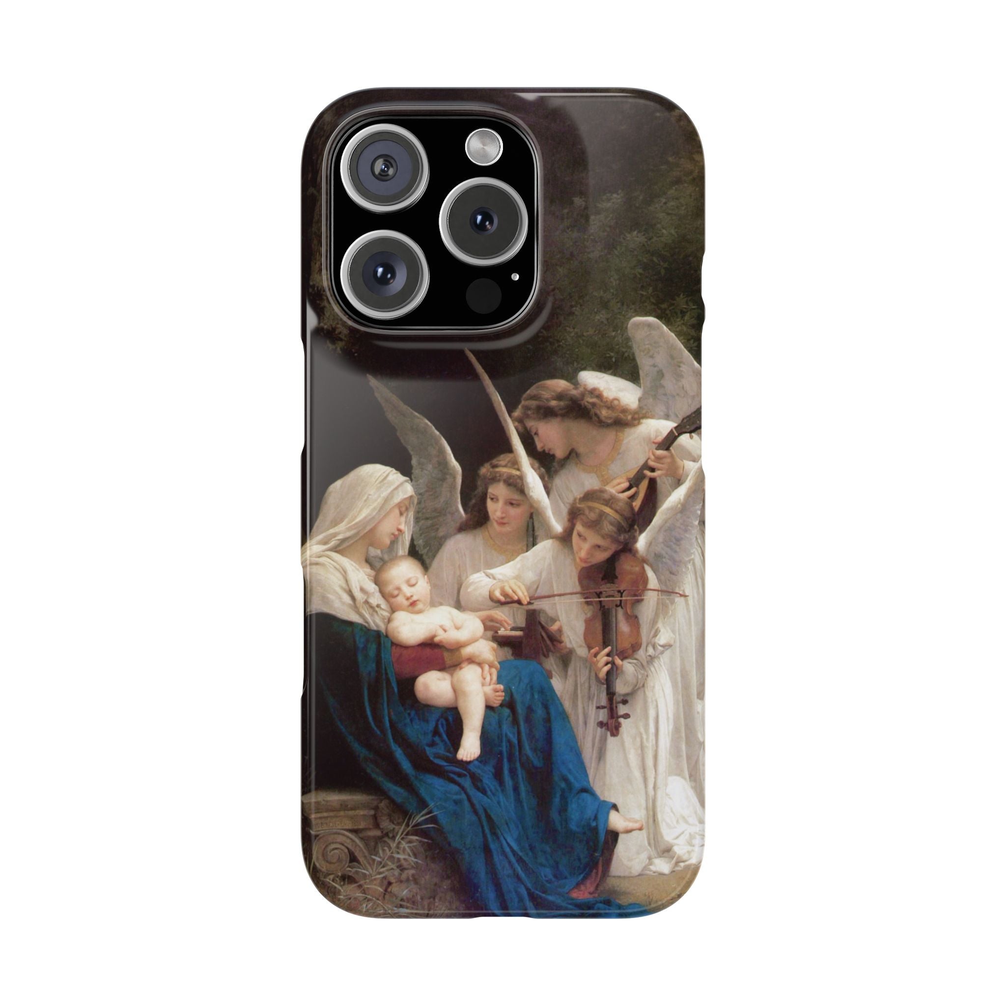 The Virgin of the angels by William-Adolphe Bouguereau - iPhone Slim Case