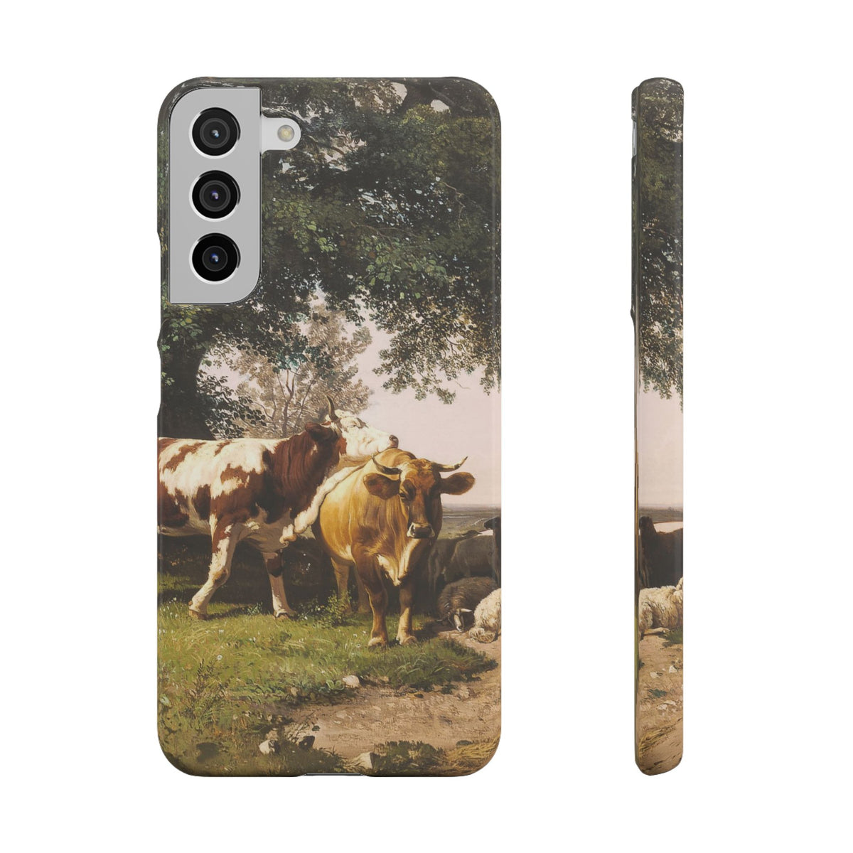 Herd under Trees by Ivan Ivanovich Shishkin - Samsung Slim Case
