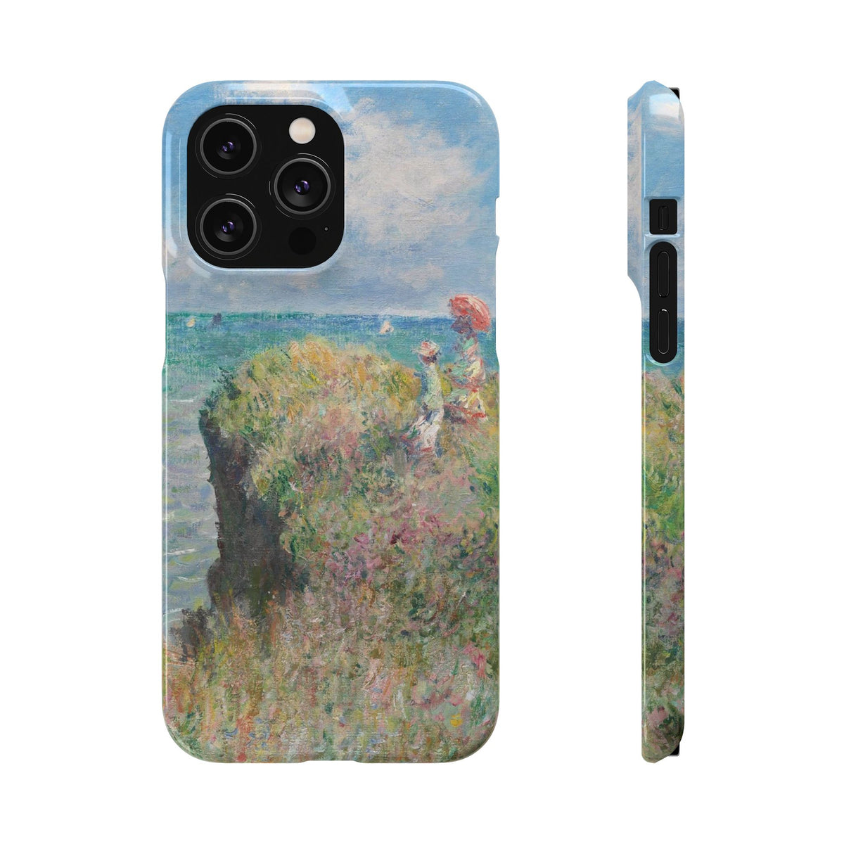 Cliff Walk at Pourville by Claude Monet - iPhone Slim Case