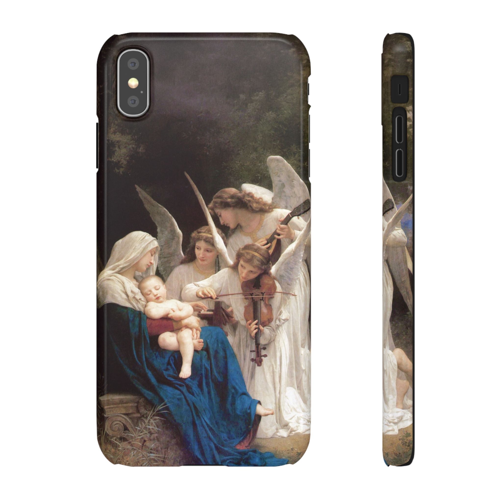 The Virgin of the angels by William-Adolphe Bouguereau - iPhone Slim Case