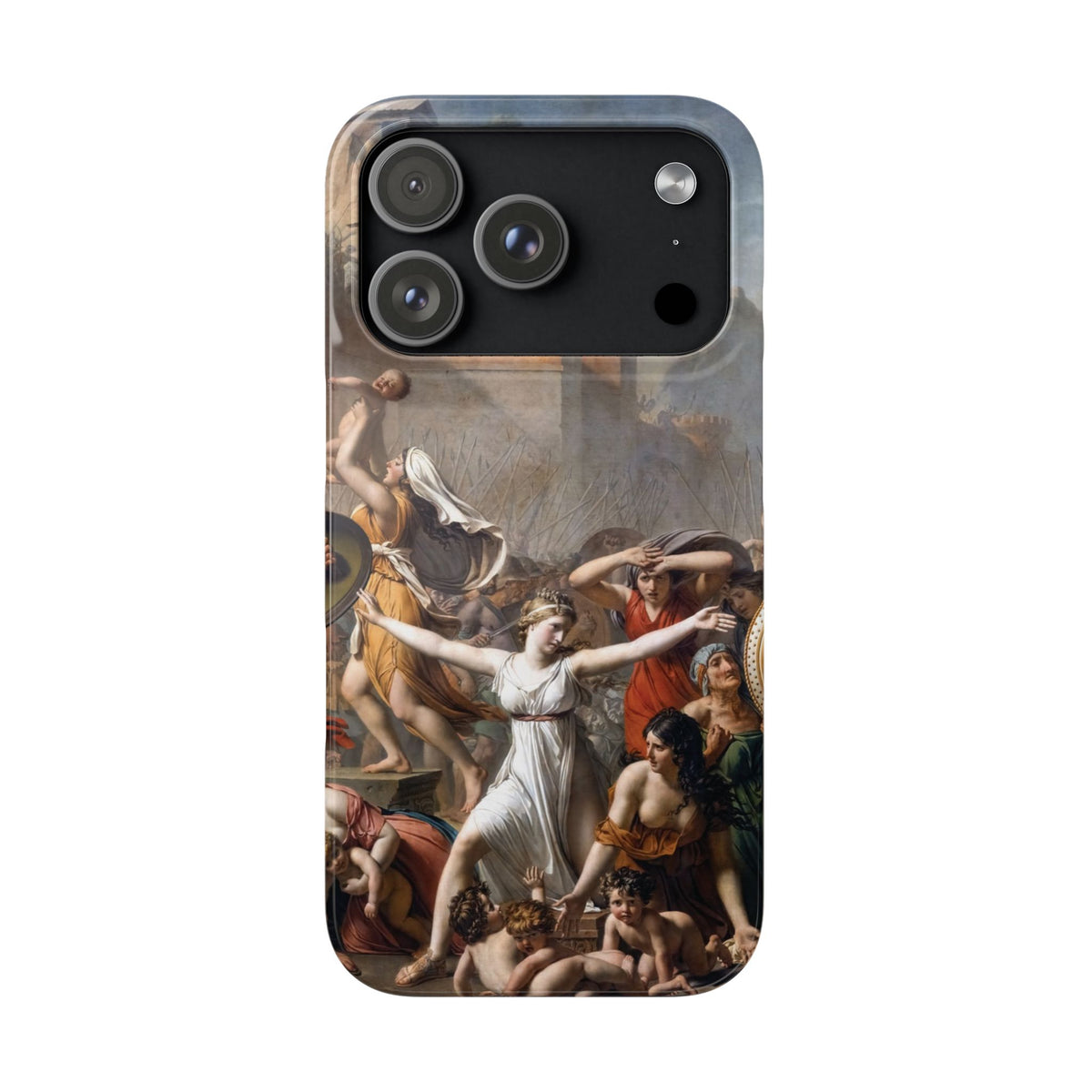 The Intervention of the Sabine Women by Jacques-Louis David - iPhone Slim Case