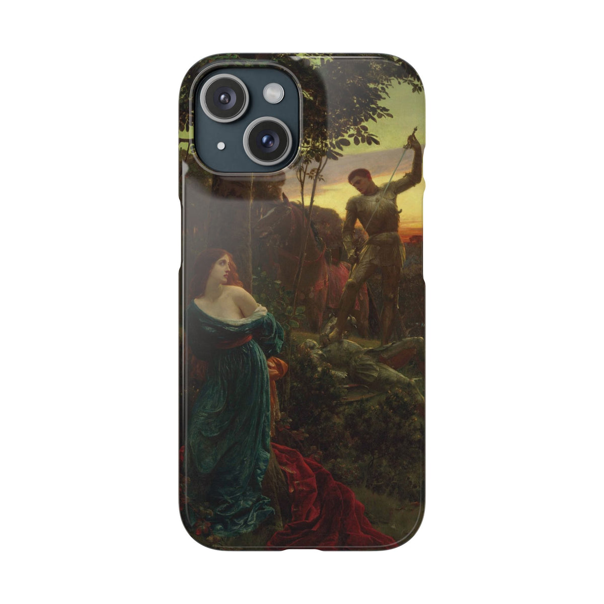 Chivalry by Frank Dicksee - iPhone Slim Case
