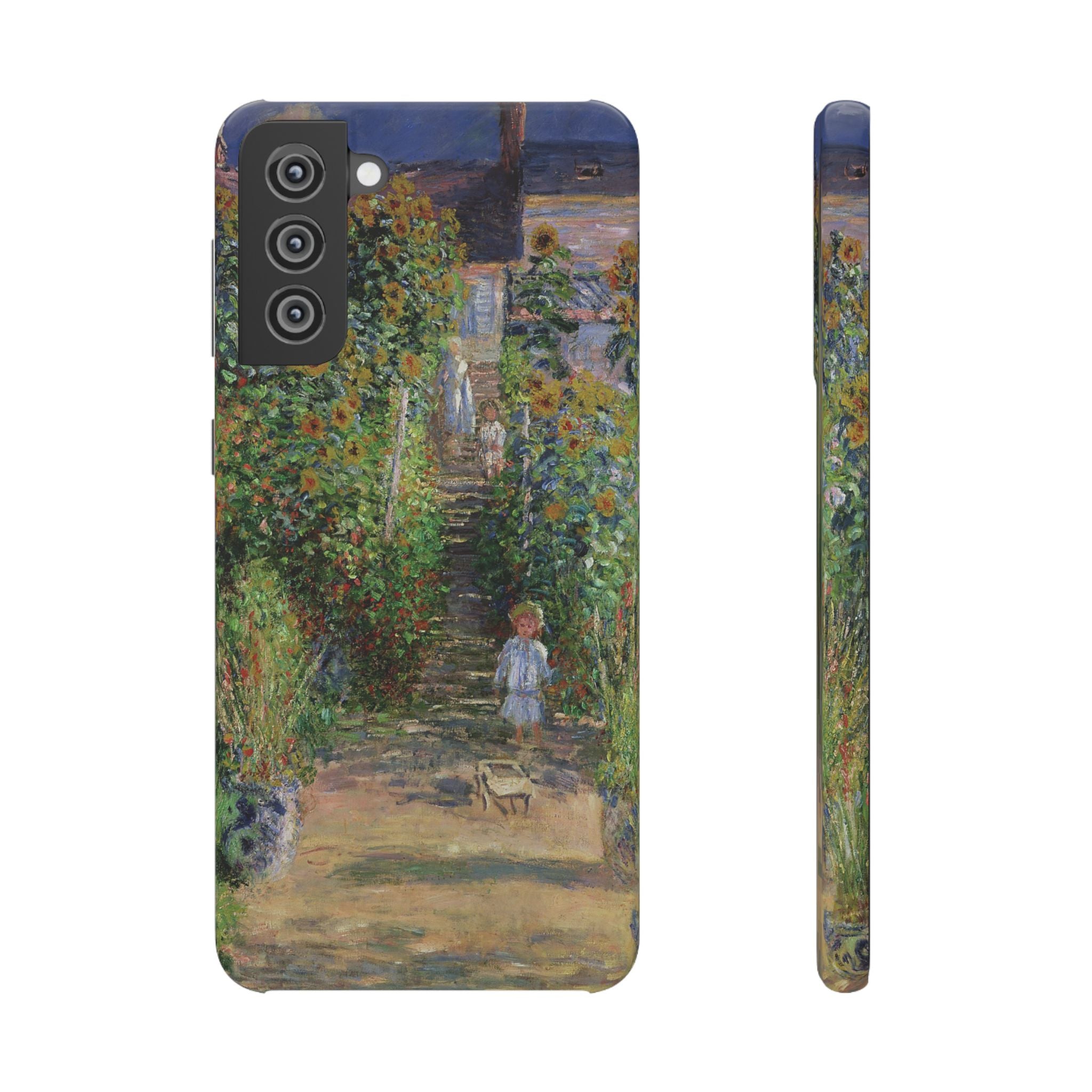 Monets Garden at Vetheuil by Claude Monet - Samsung Slim Case