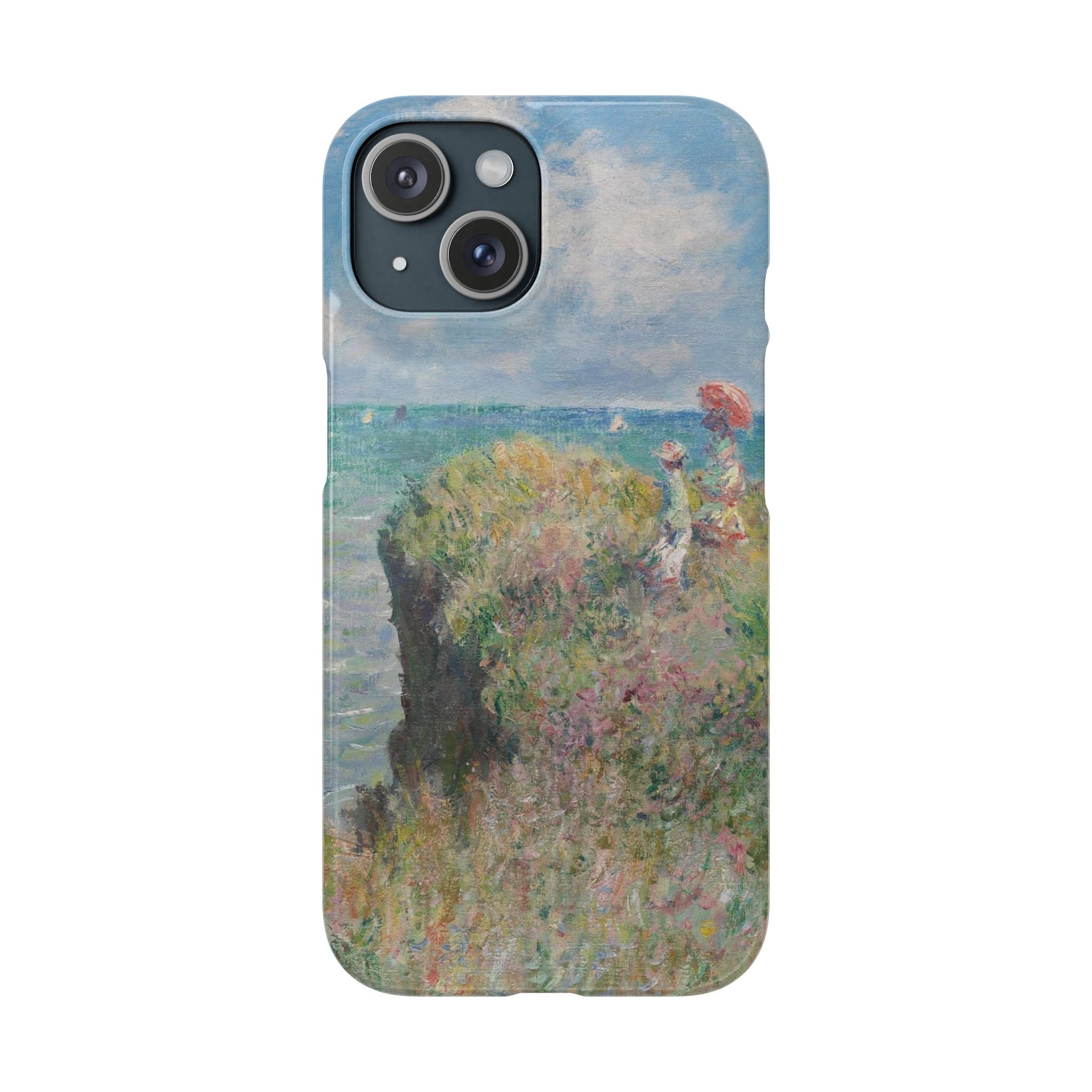 Cliff Walk at Pourville by Claude Monet - iPhone Slim Case