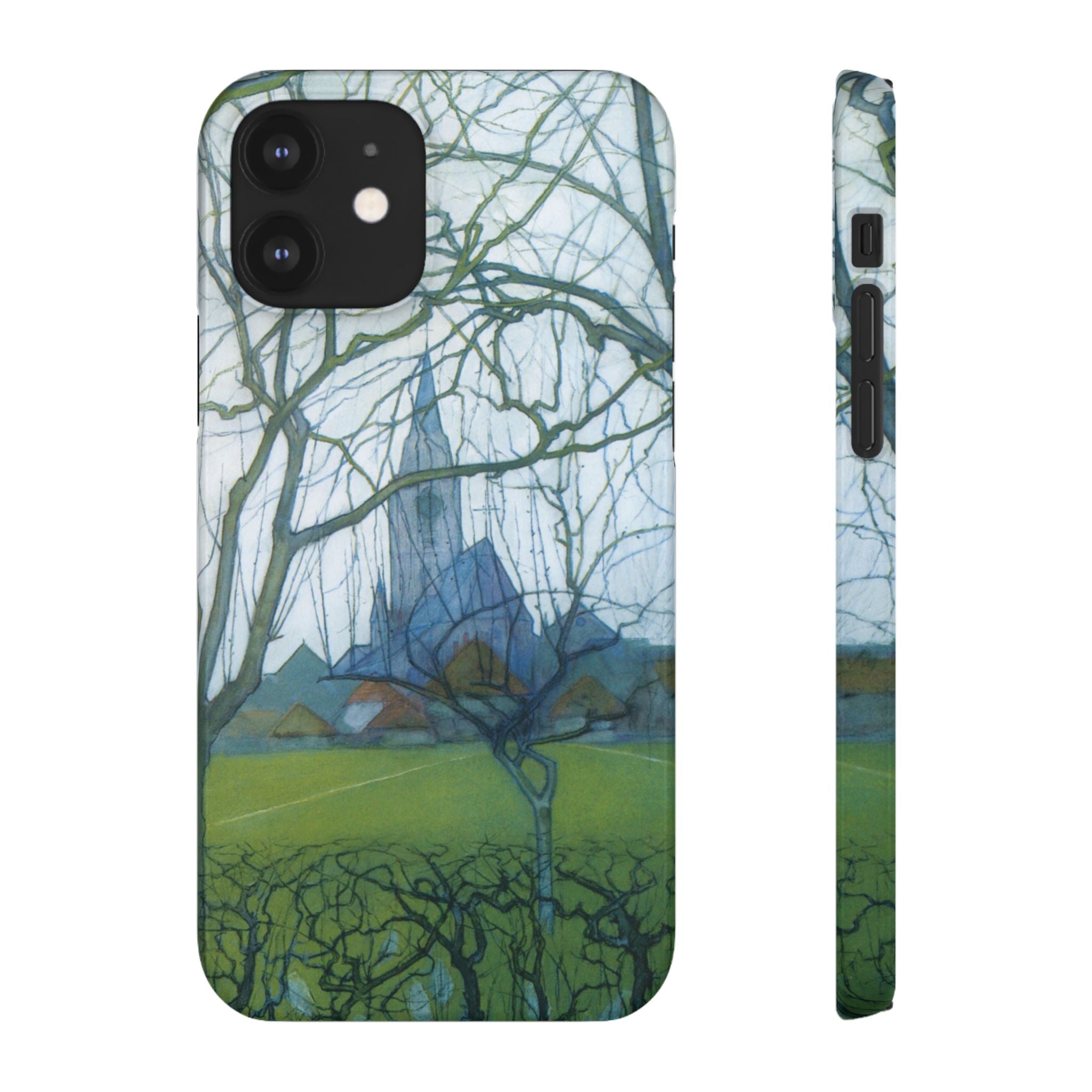 St Jacobs Church by Piet Mondrian - iPhone Slim Case