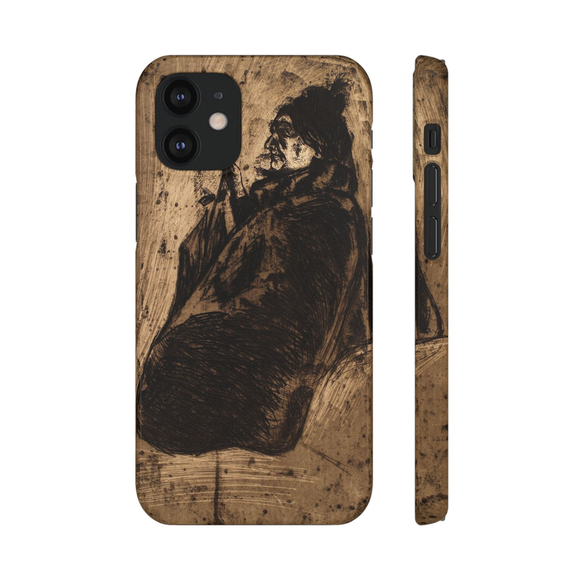 Old Woman by Edvard Munch - iPhone Slim Case