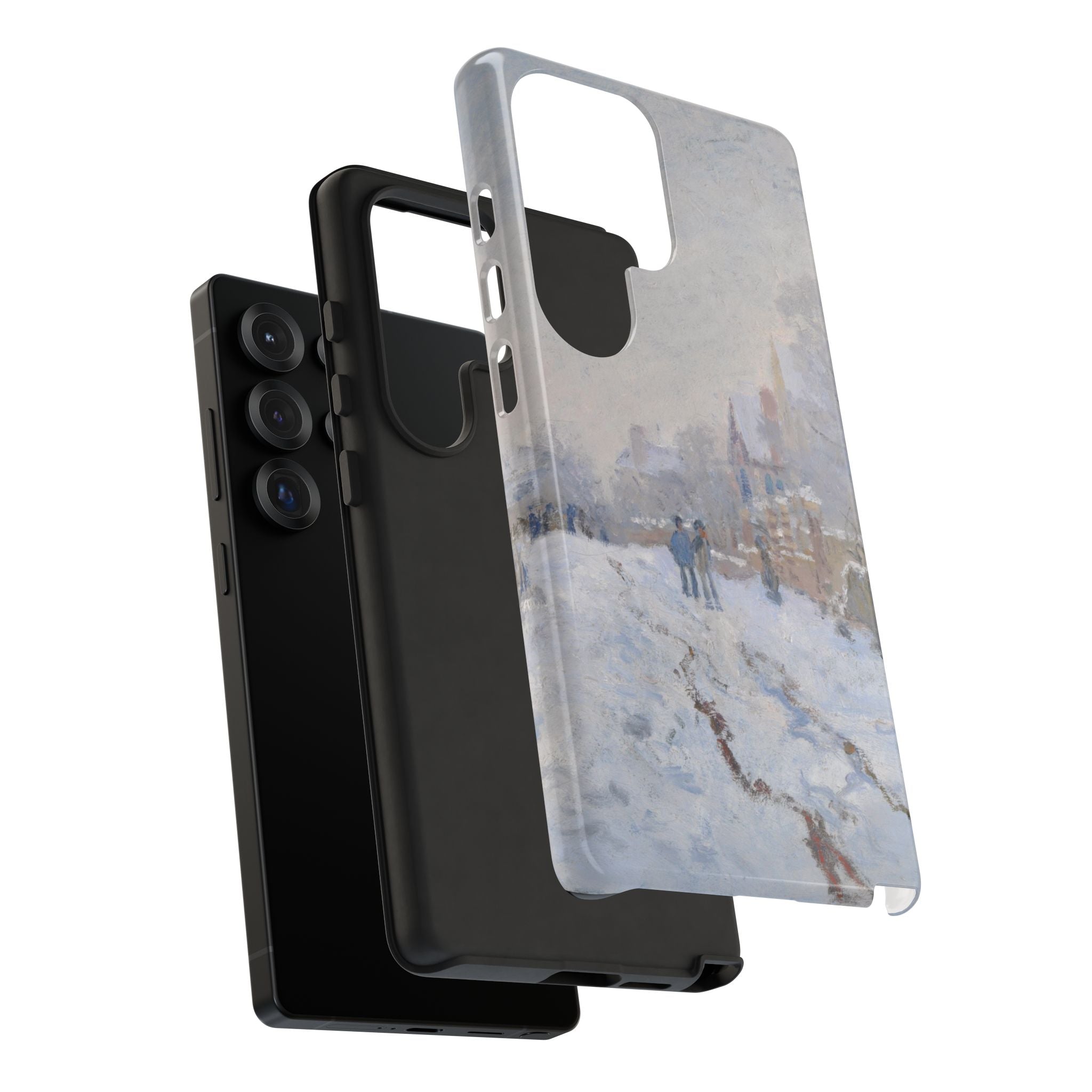 Snow Scene at Argenteuil by Claude Monet - Samsung Tough Case