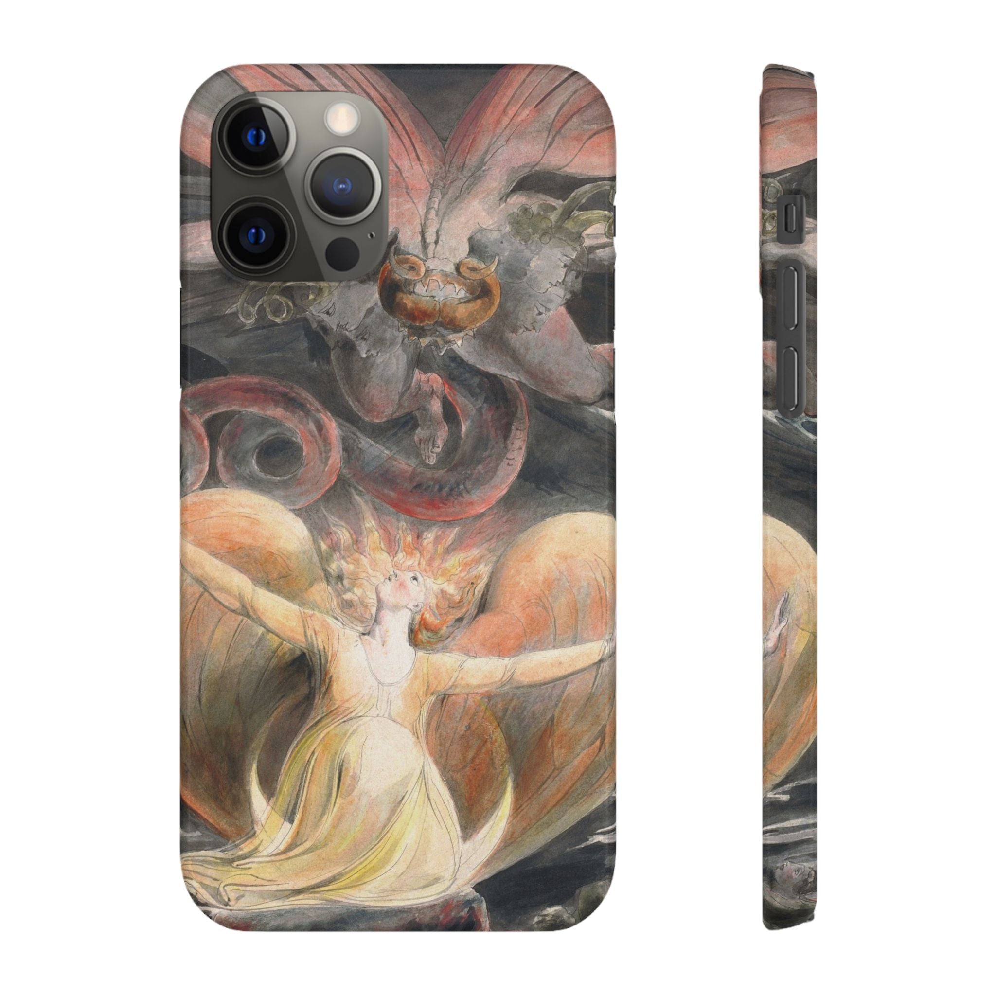 The Great Red Dragon and the Woman Clothed with the Sun by William Blake - iPhone Slim Case
