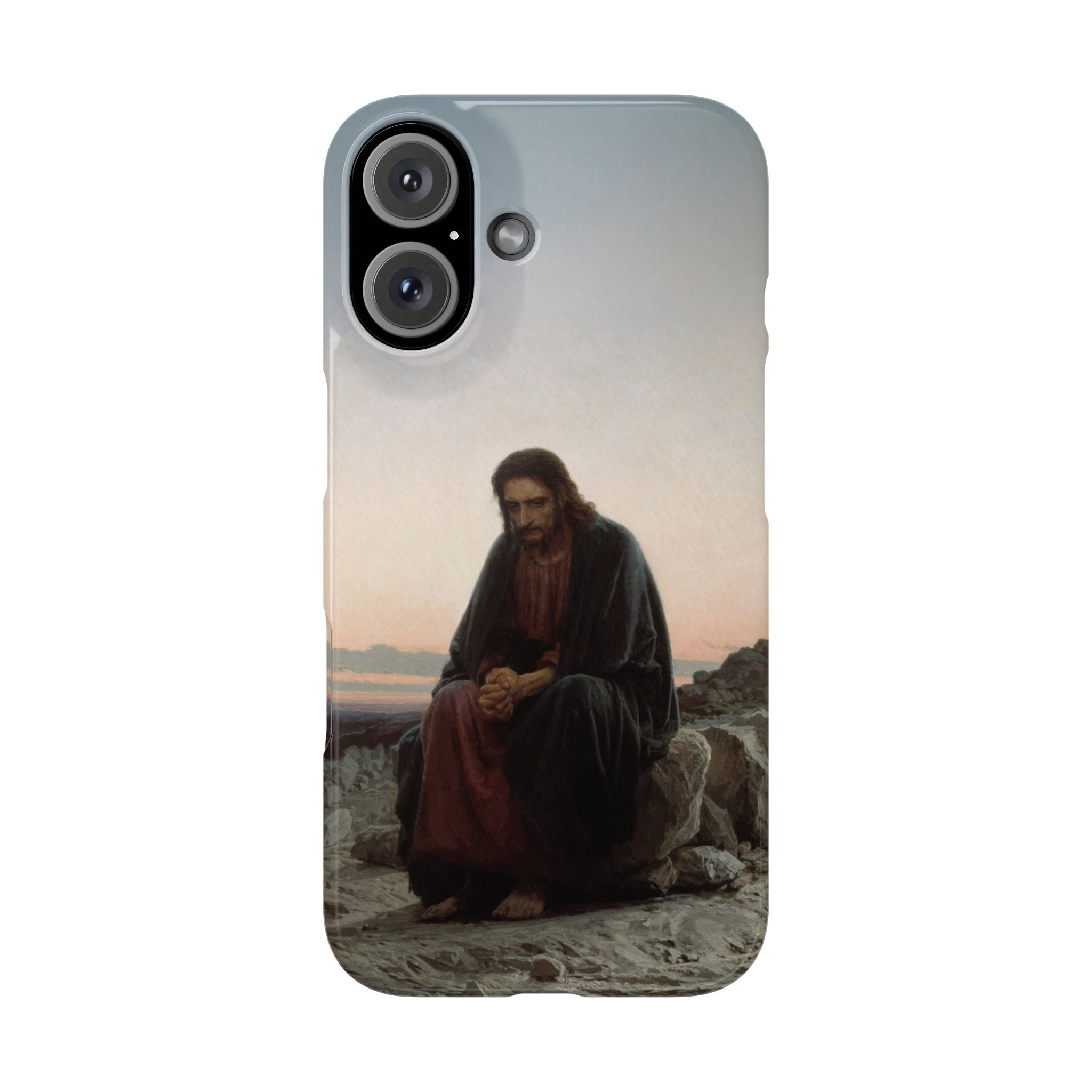 Christ in the Desert by Ivan Kramskoy - iPhone Slim Case