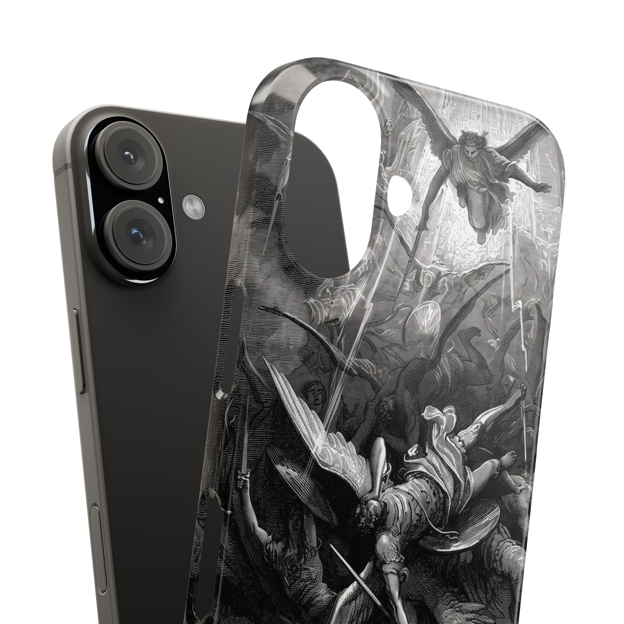 Paradise Lost | The Battle in Heaven by Gustave Doré - iPhone Slim Case