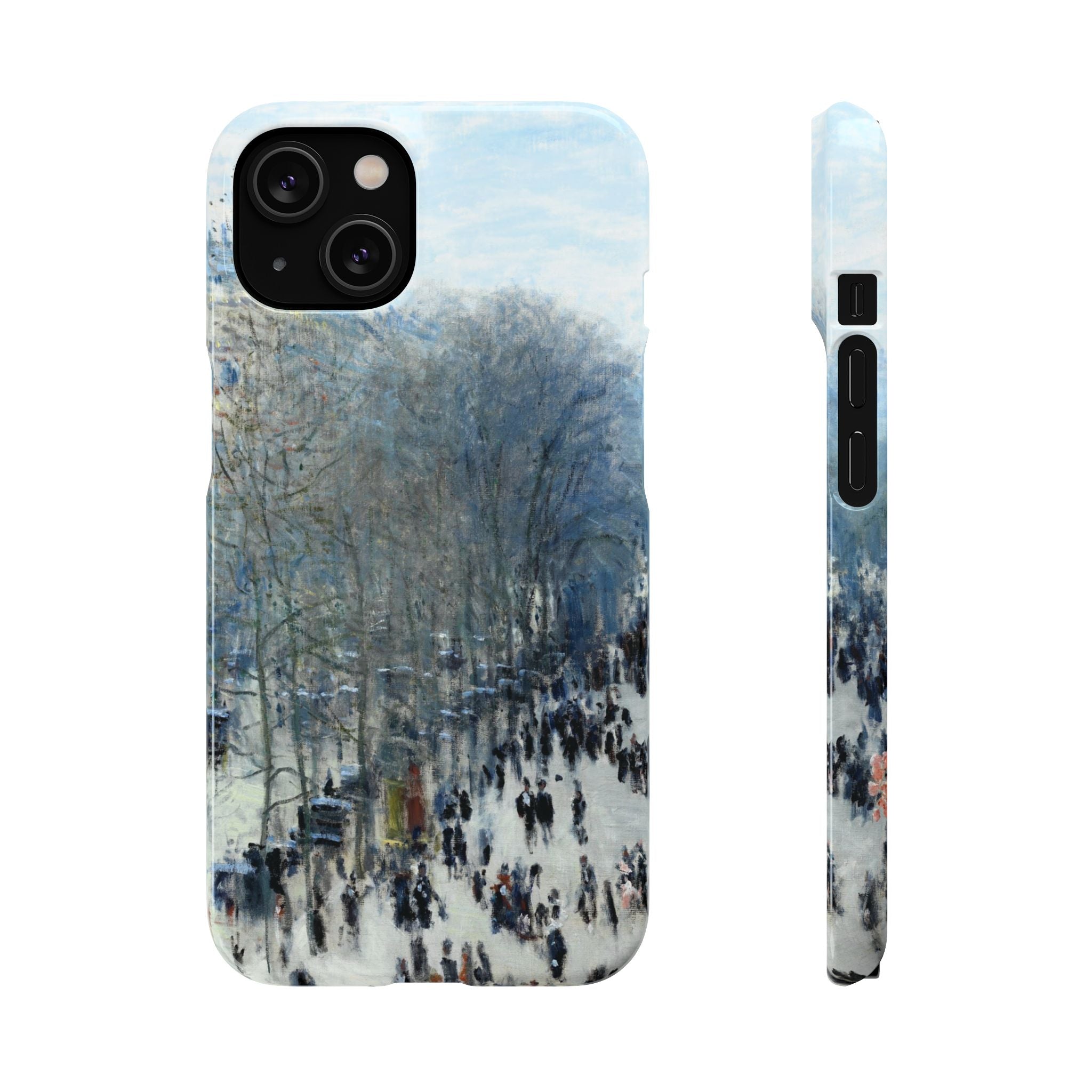 Boulevard des Capucines by Claude Monet - iPhone Slim Case