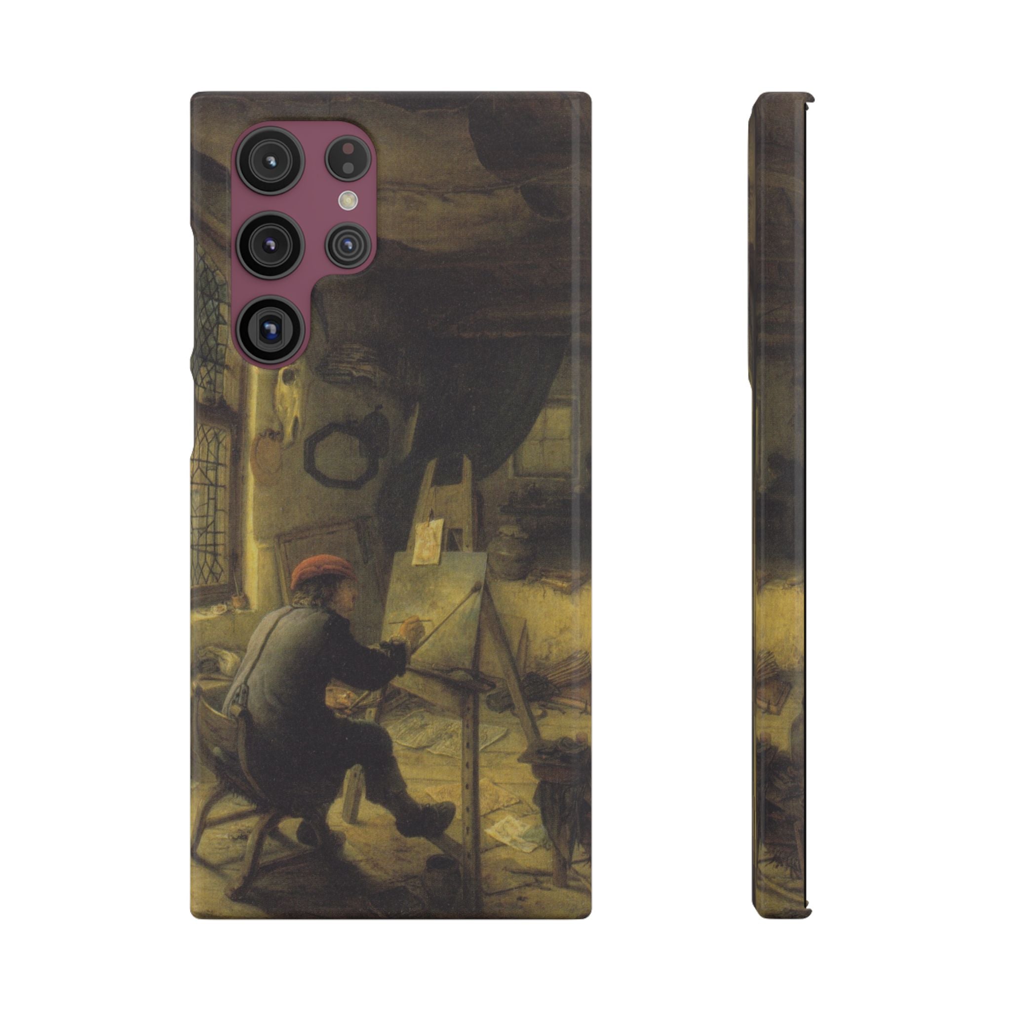 The Painter in His Workshop by Adriaen van Ostade - Samsung Slim Case