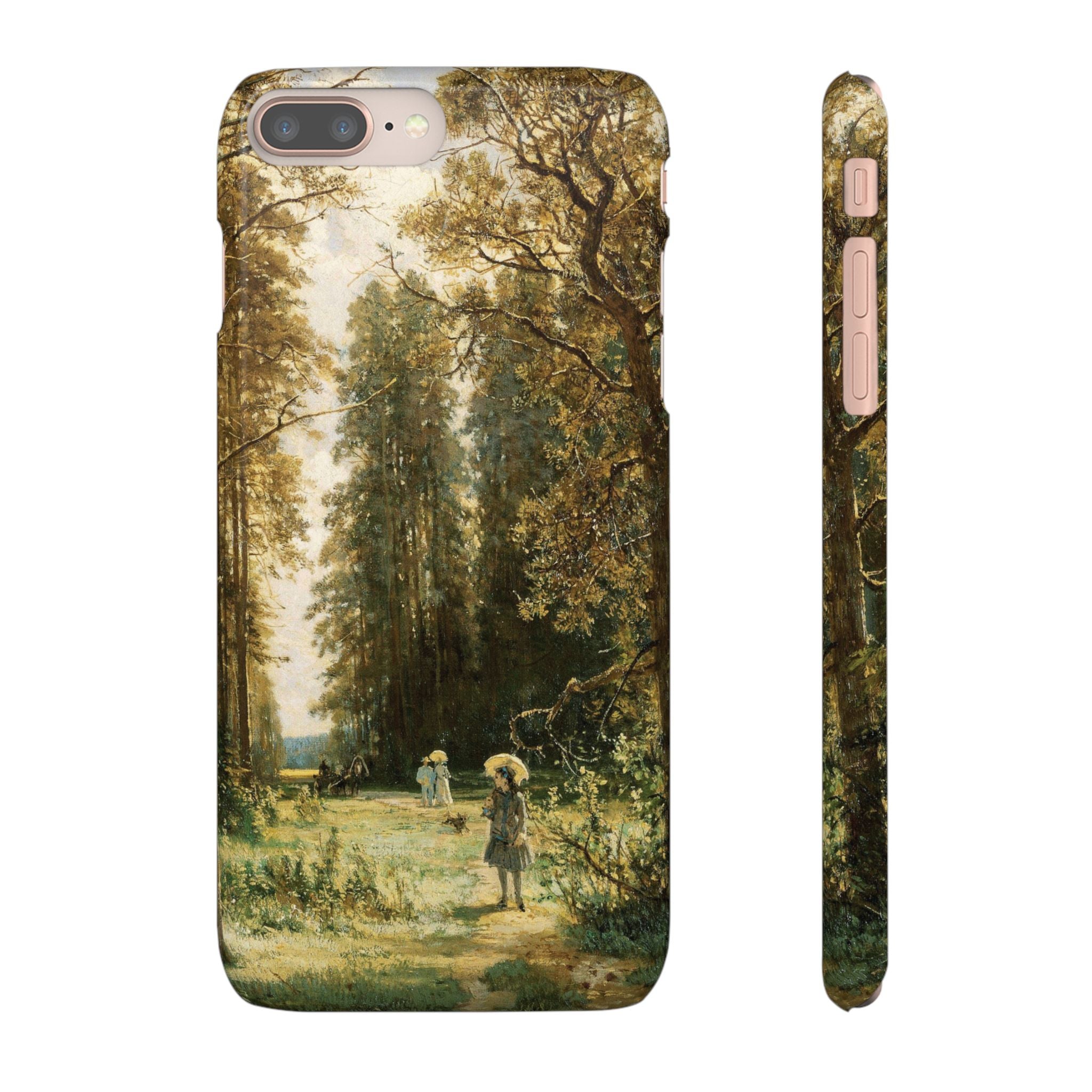The Path in the Forest by Ivan Ivanovich Shishkin - iPhone Slim Case