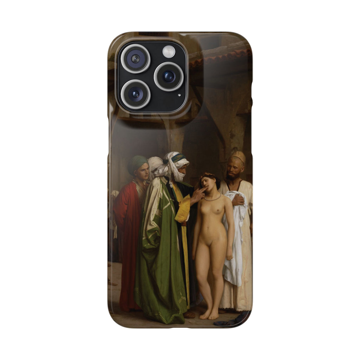 Le Marche d'esclaves by Jean-Leon Gerome - iPhone Slim Case