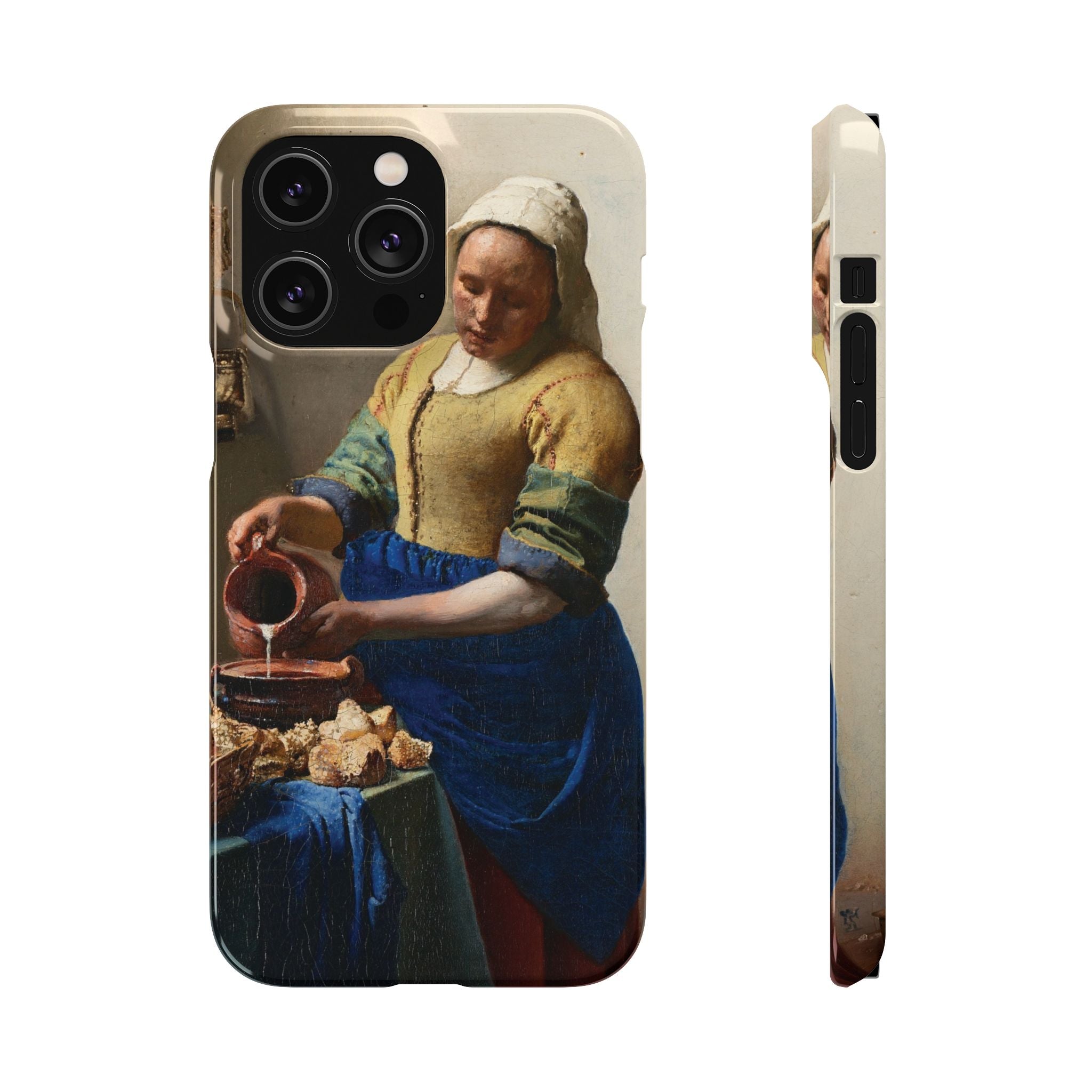 The Milkmaid by Johannes Vermeer - iPhone Slim Case