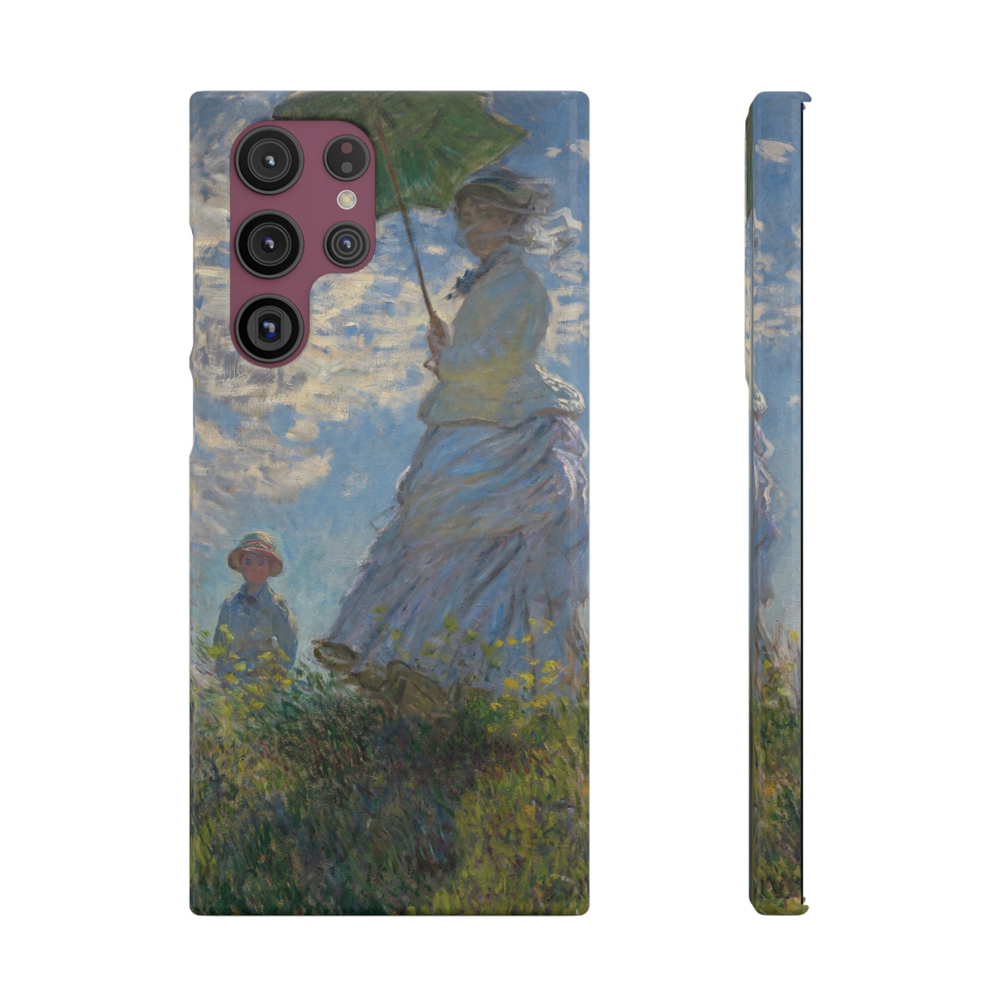 Madame Monet and Her Son by Claude Monet - Samsung Slim Case