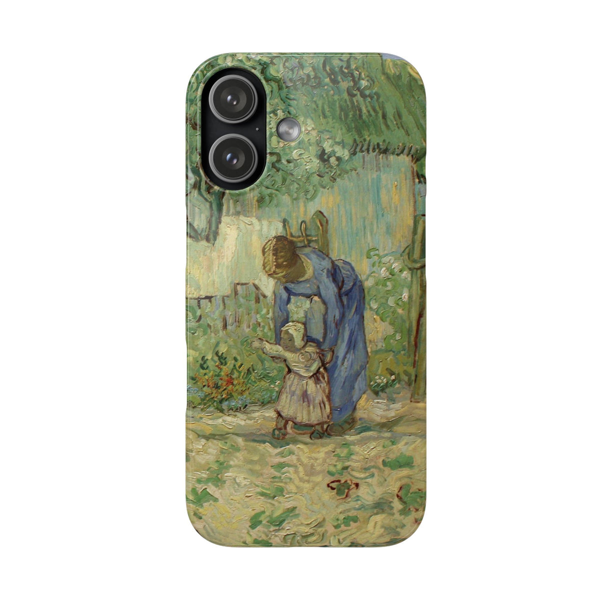 First Steps after Millet by Vincent van Gogh - iPhone Slim Case