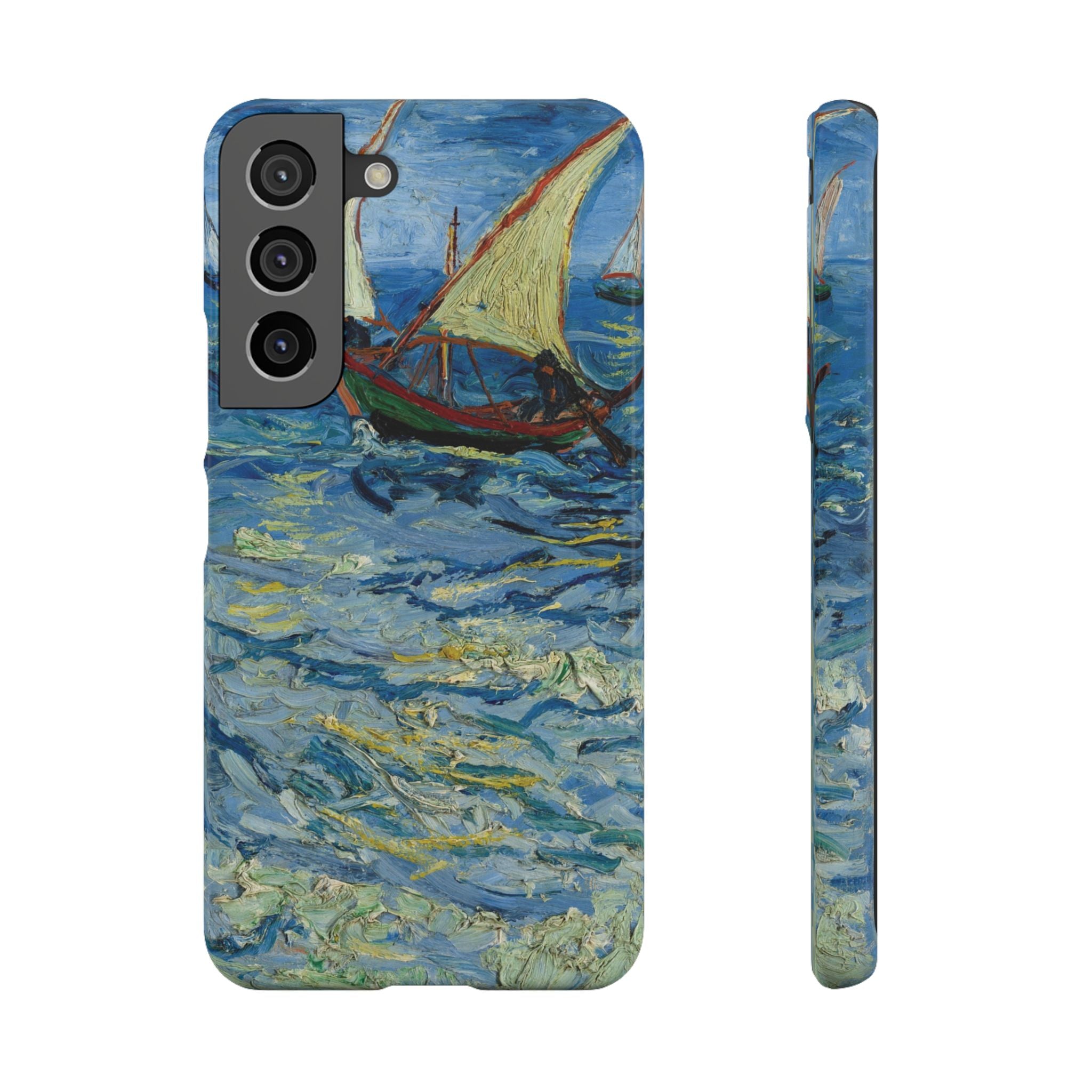 Fishing Boats at Sea by Vincent van Gogh - Samsung Slim Case