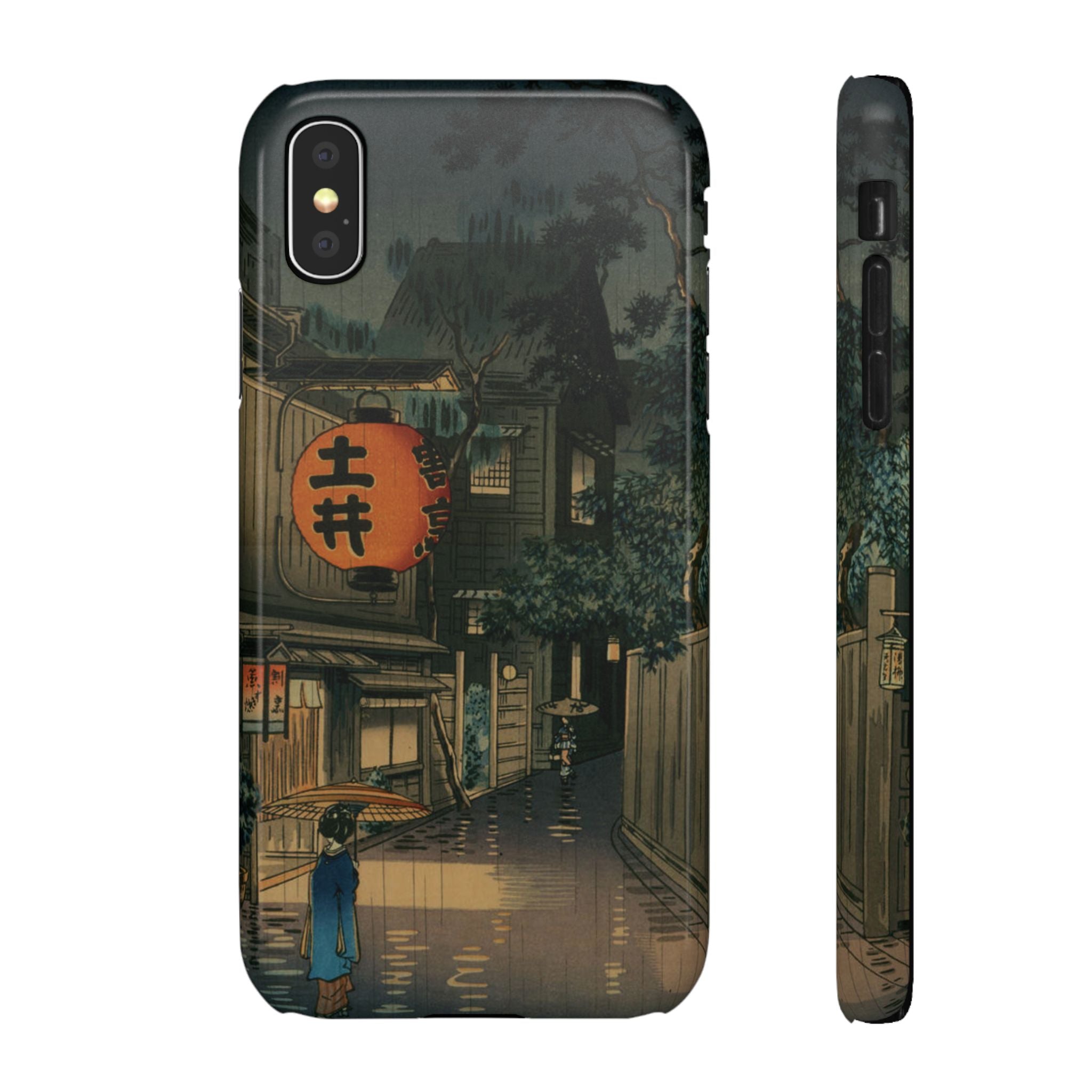 Evening at Ushigome by Tsuchiya Koitsu - iPhone Slim Case