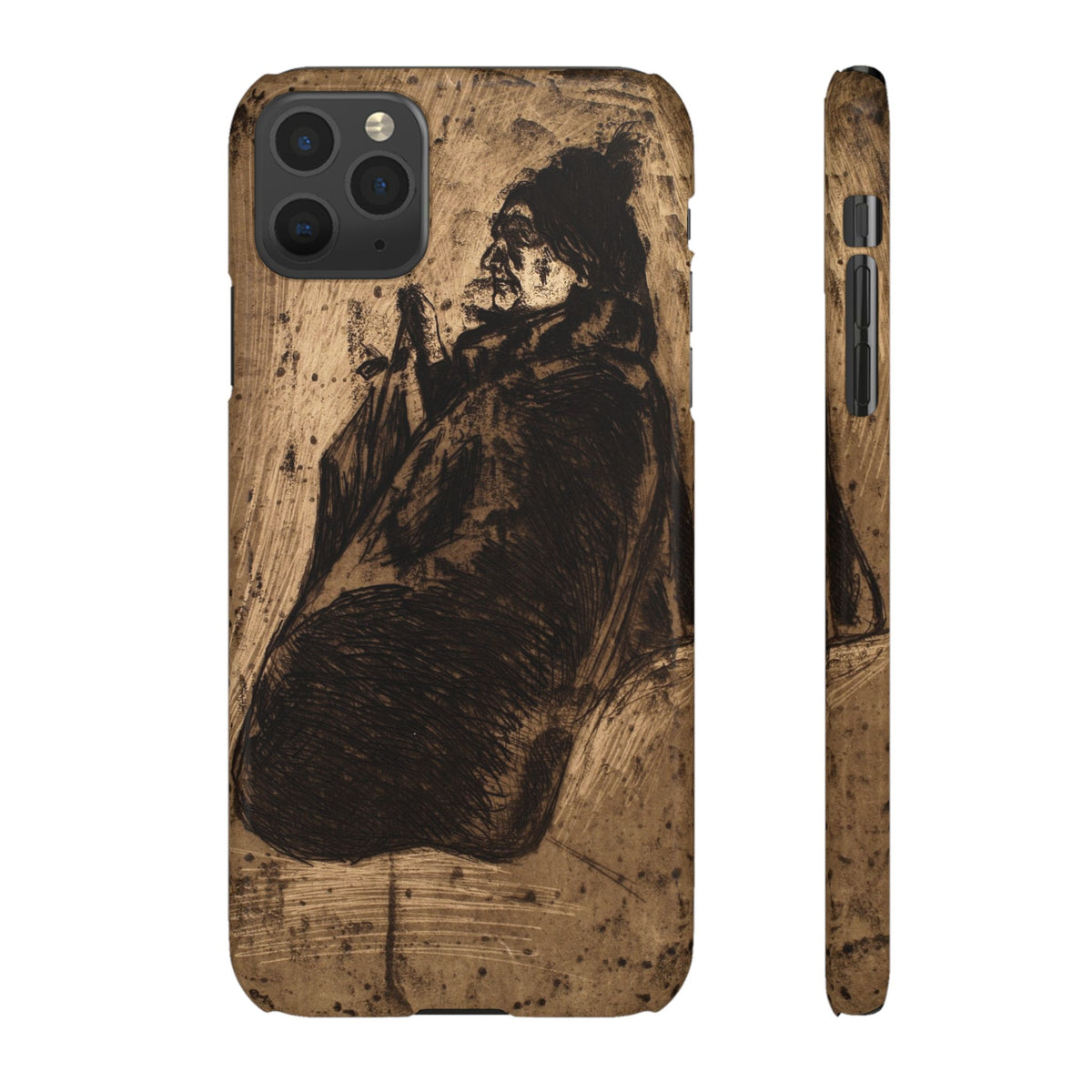 Old Woman by Edvard Munch - iPhone Slim Case