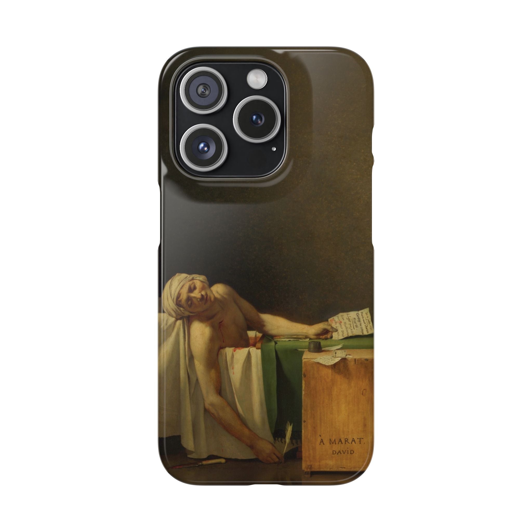 The Death of Marat by Jacques-Louis David - iPhone Slim Case