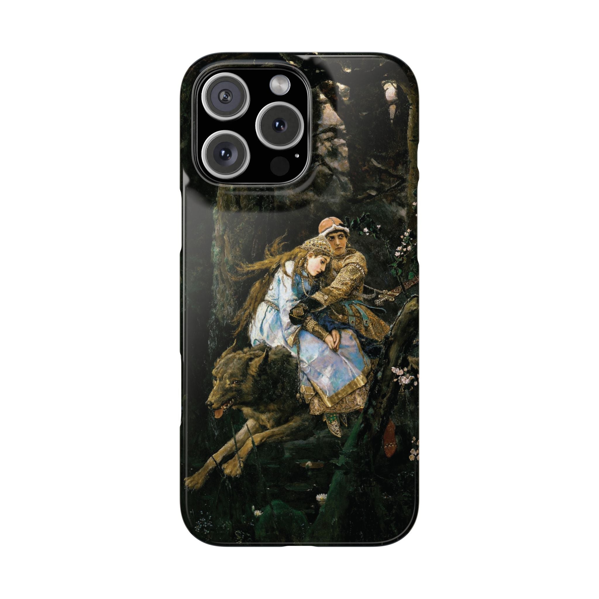 Ivan Tsarevich Riding the Grey Wolf by Viktor Vasnetsov - iPhone Slim Case