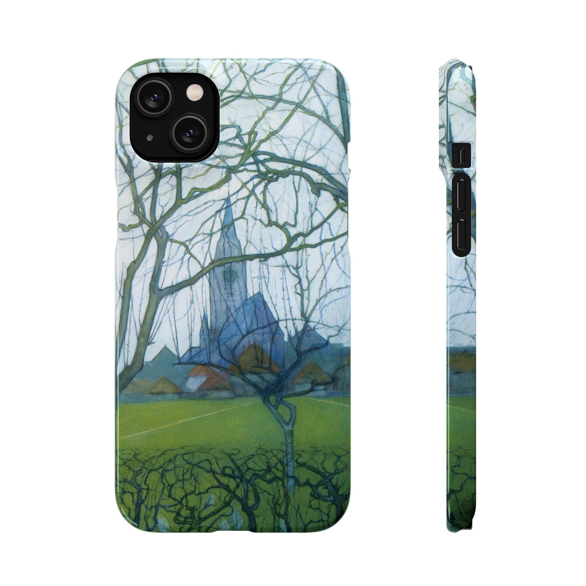 St Jacobs Church by Piet Mondrian - iPhone Slim Case