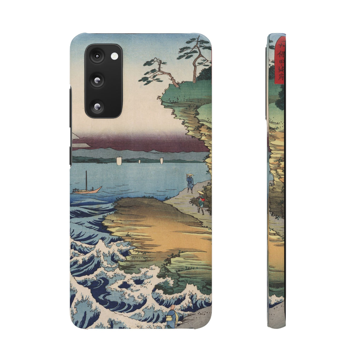The Hota Coast in Awa Province by Utagawa Hiroshige - Samsung Slim Case